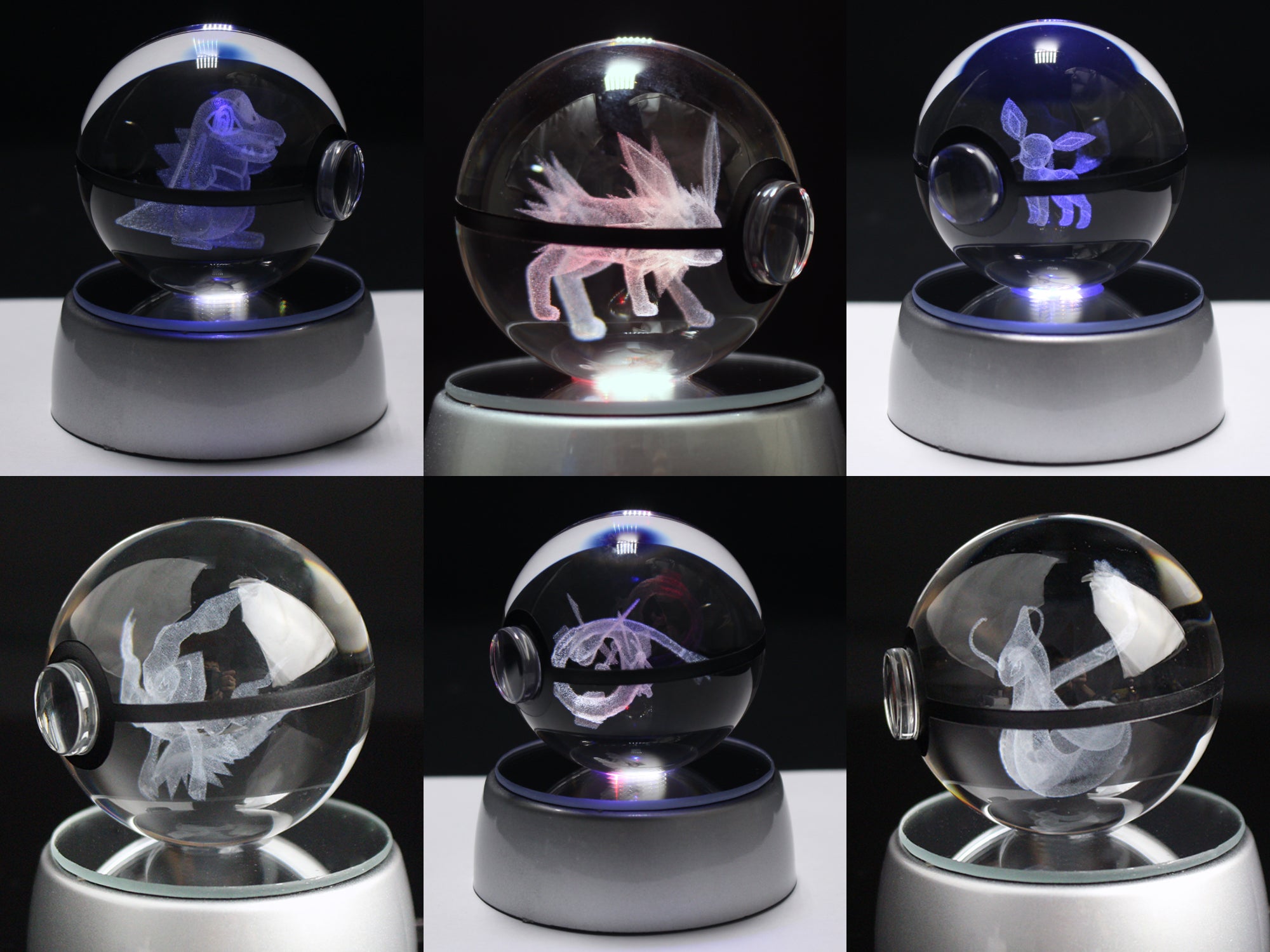 2in (50mm) Crystal Pokeball (450+ Designs)