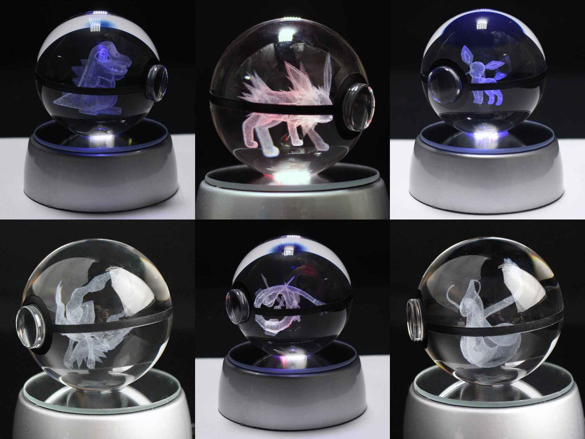 2in (50mm) Crystal Pokeball (450+ Designs)