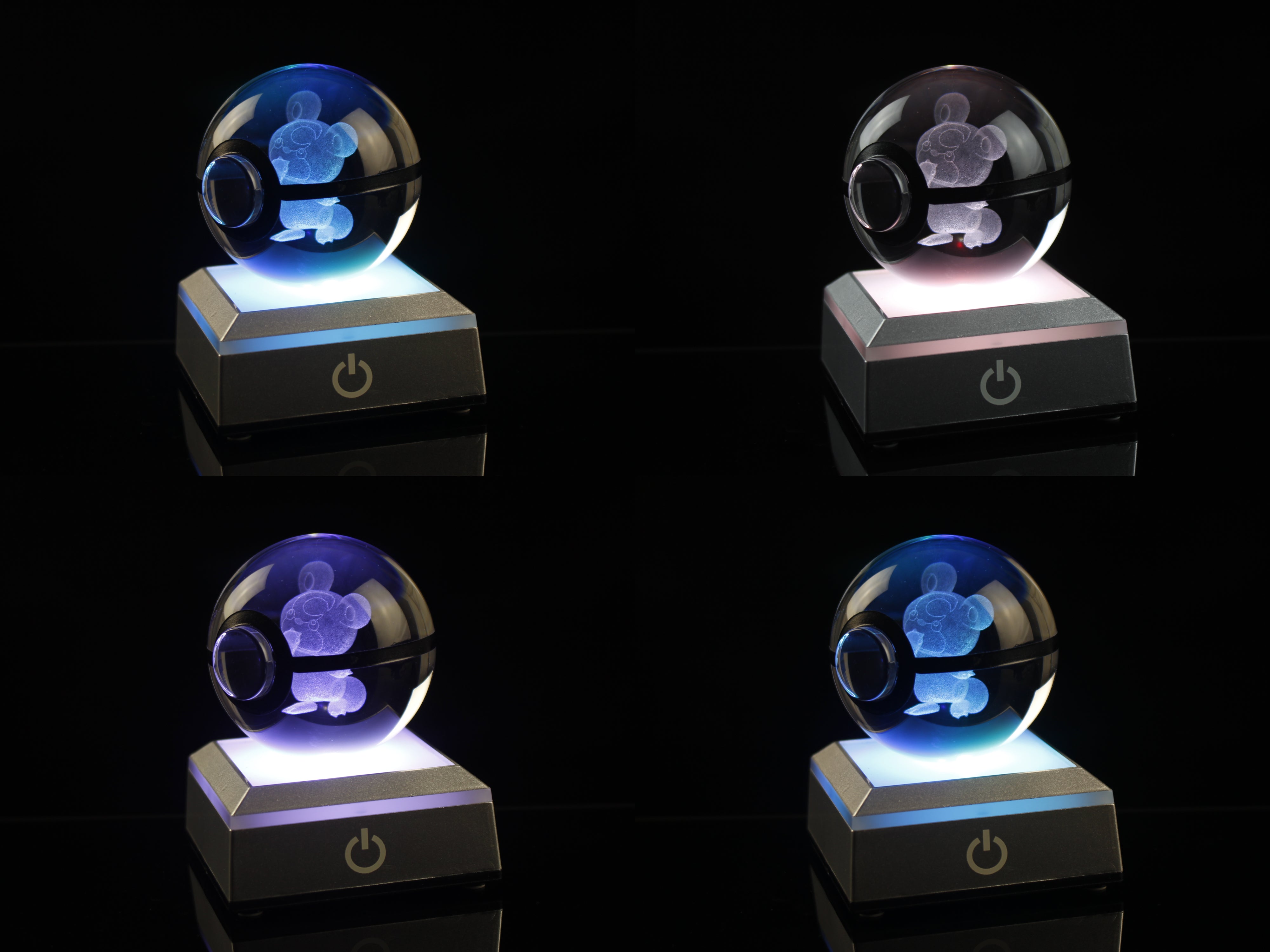 Teddiursa Large Crystal Pokeball