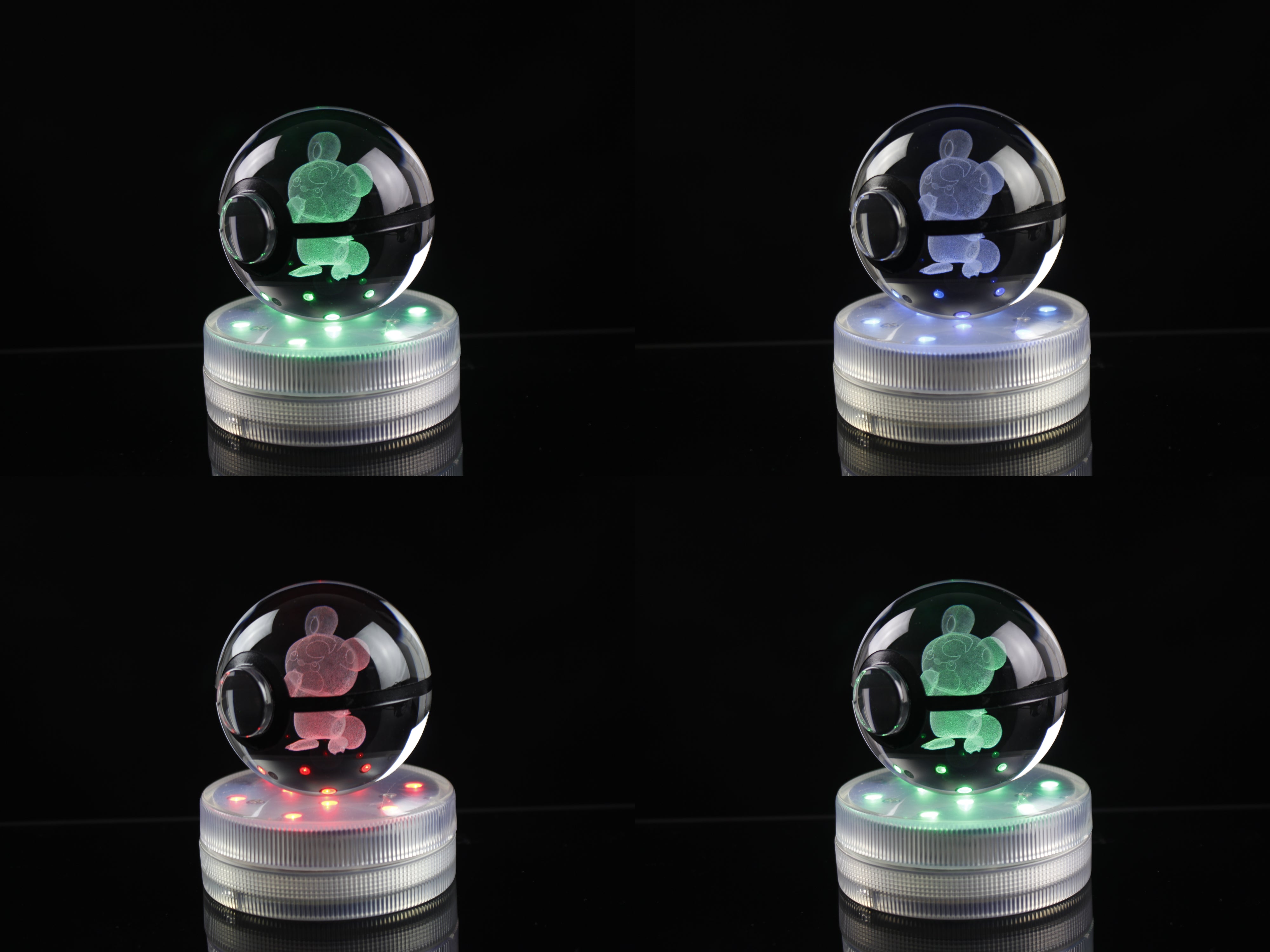 Teddiursa Large Crystal Pokeball