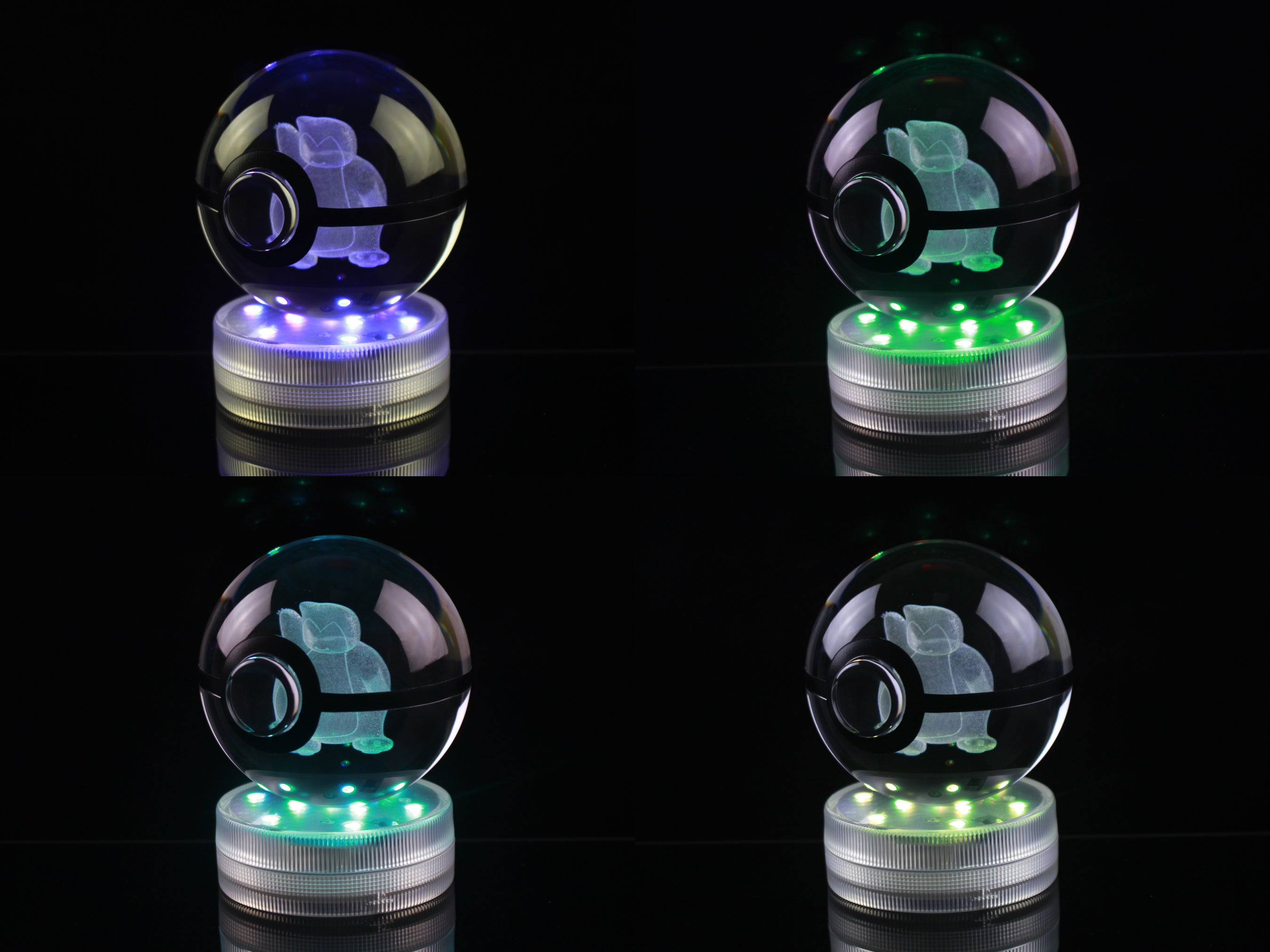 Snorlax Large Crystal Pokeball