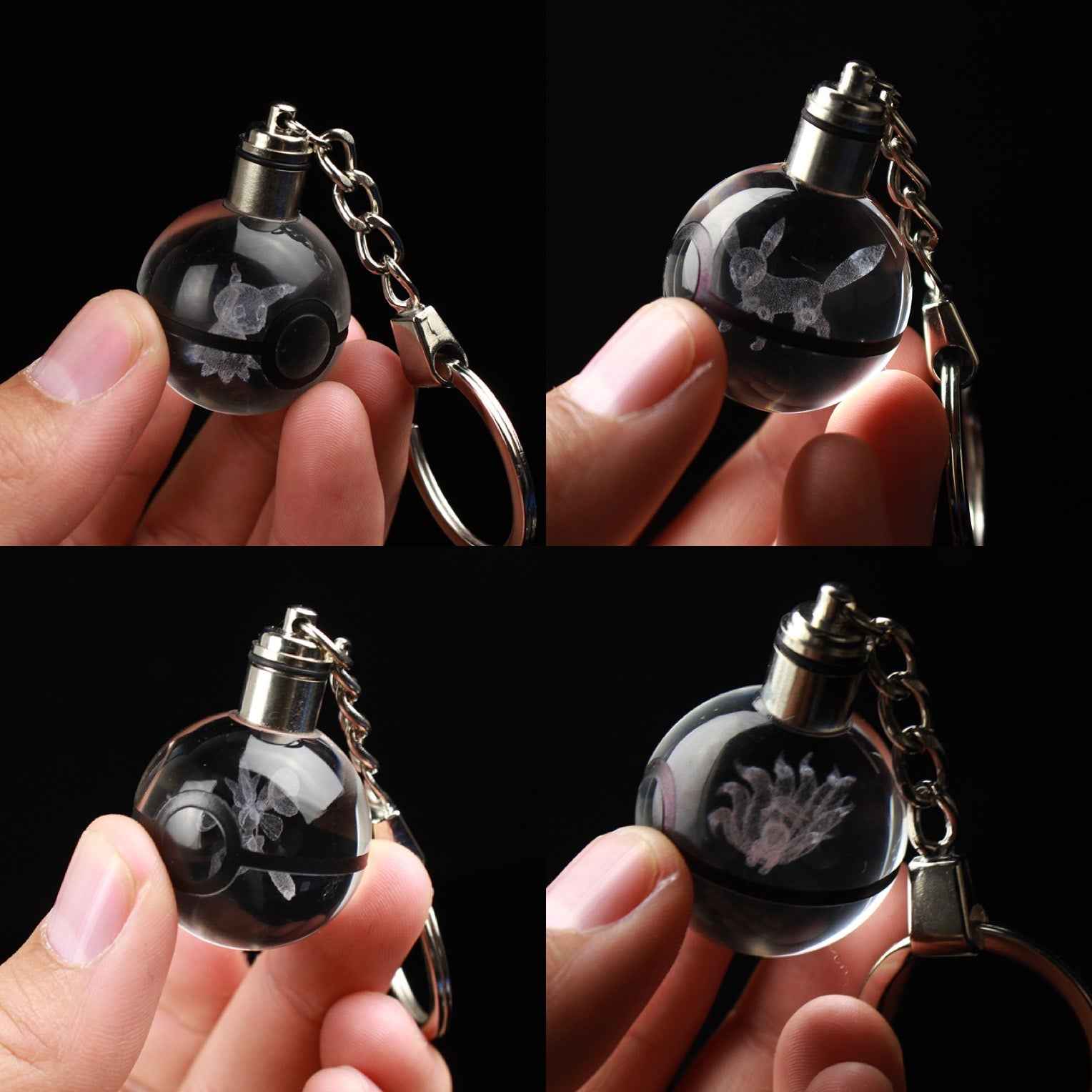 Keychain Crystal Pokeball (450+ Designs)