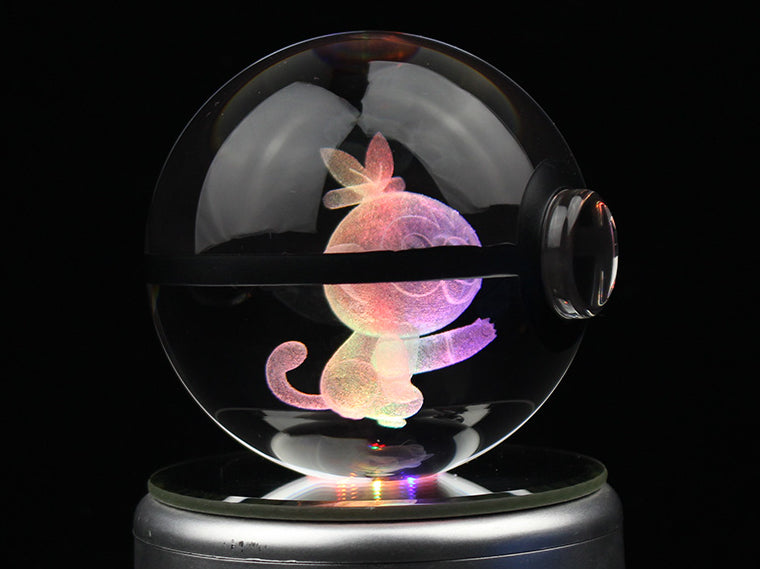 Grookey Large Crystal Pokeball
