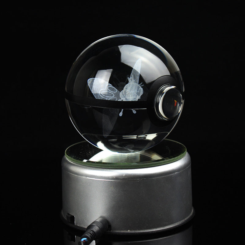 Ribombee Large Crystal Pokeball