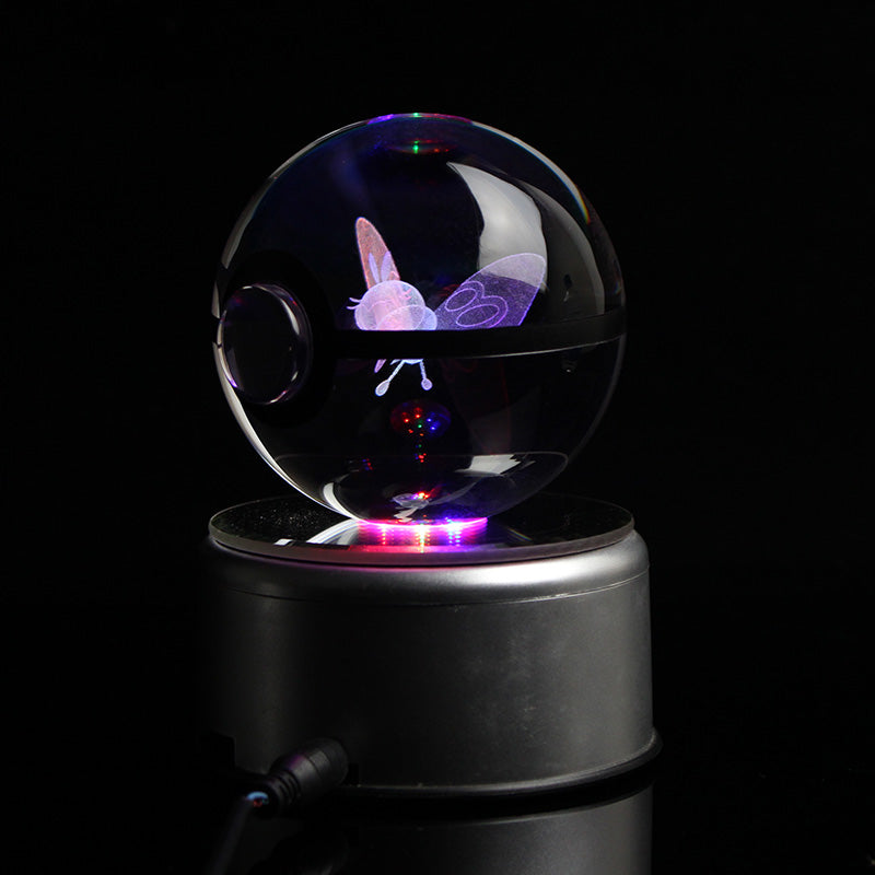 Ribombee Large Crystal Pokeball