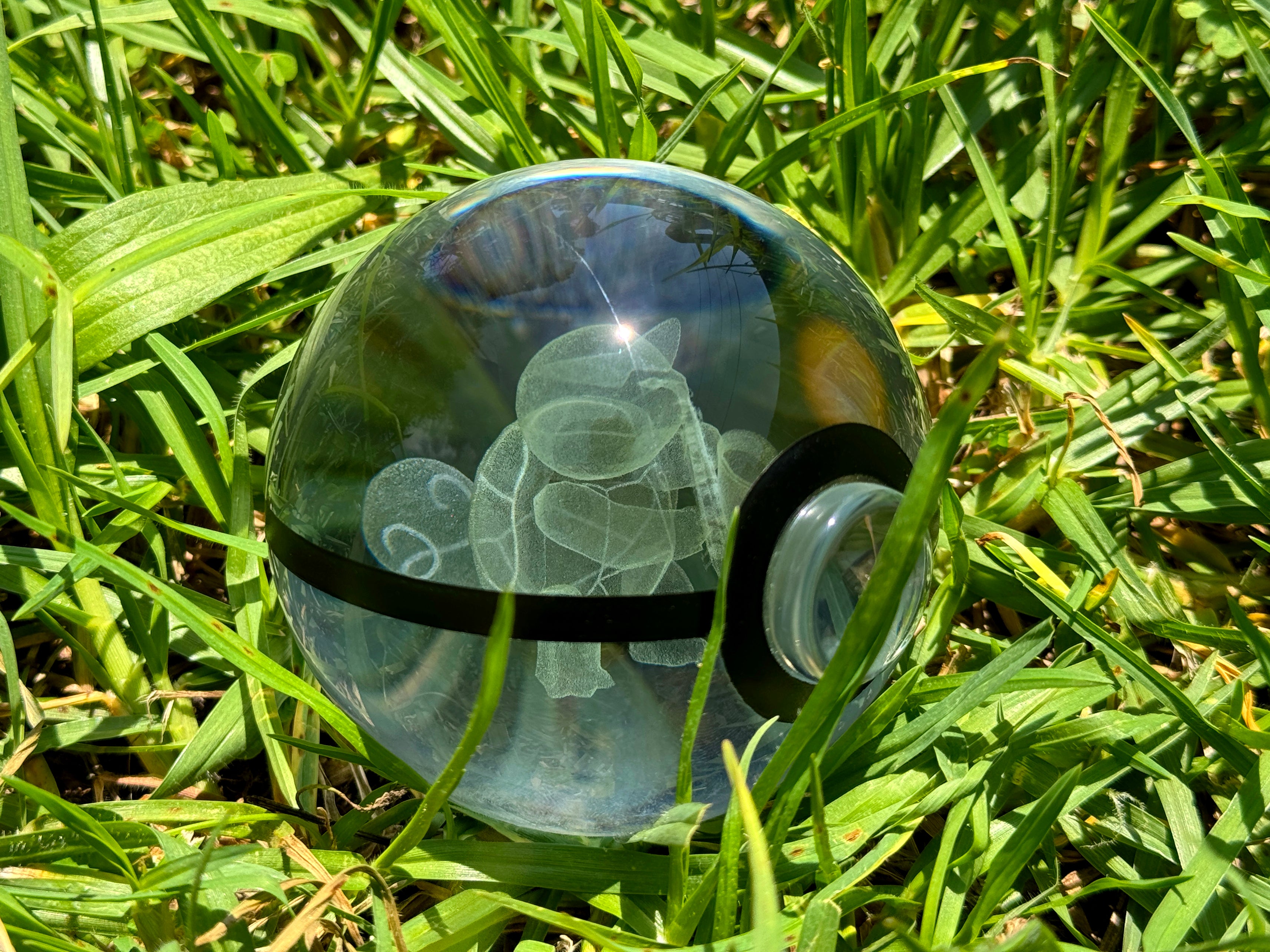 Saxophone Squirtle Large Crystal Pokeball