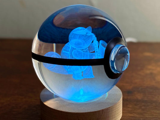 Saxophone Squirtle Large Crystal Pokeball