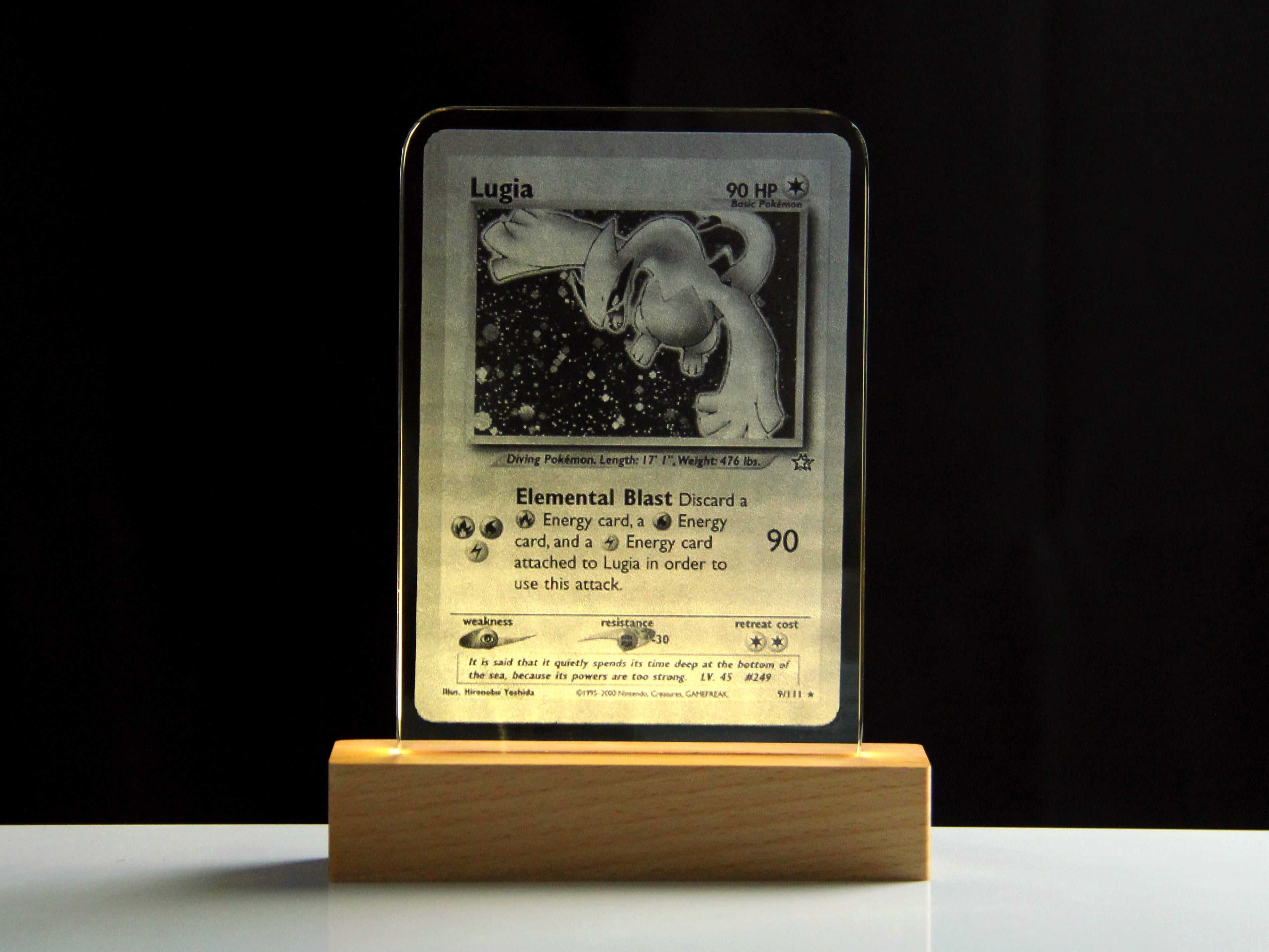 Lugia Holo 2000 Crystal Card Series