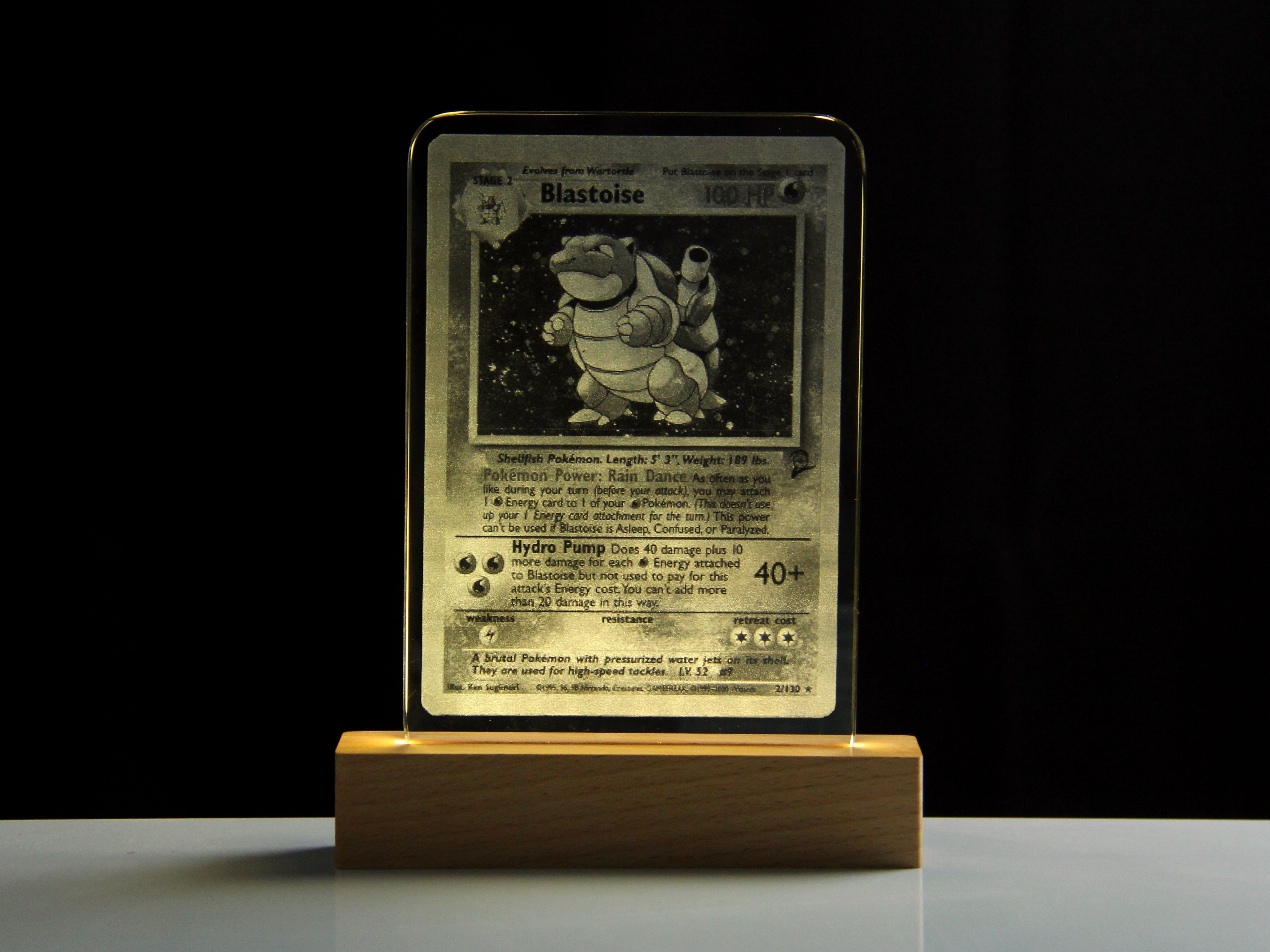 Blastoise Base Set Crystal Card Series