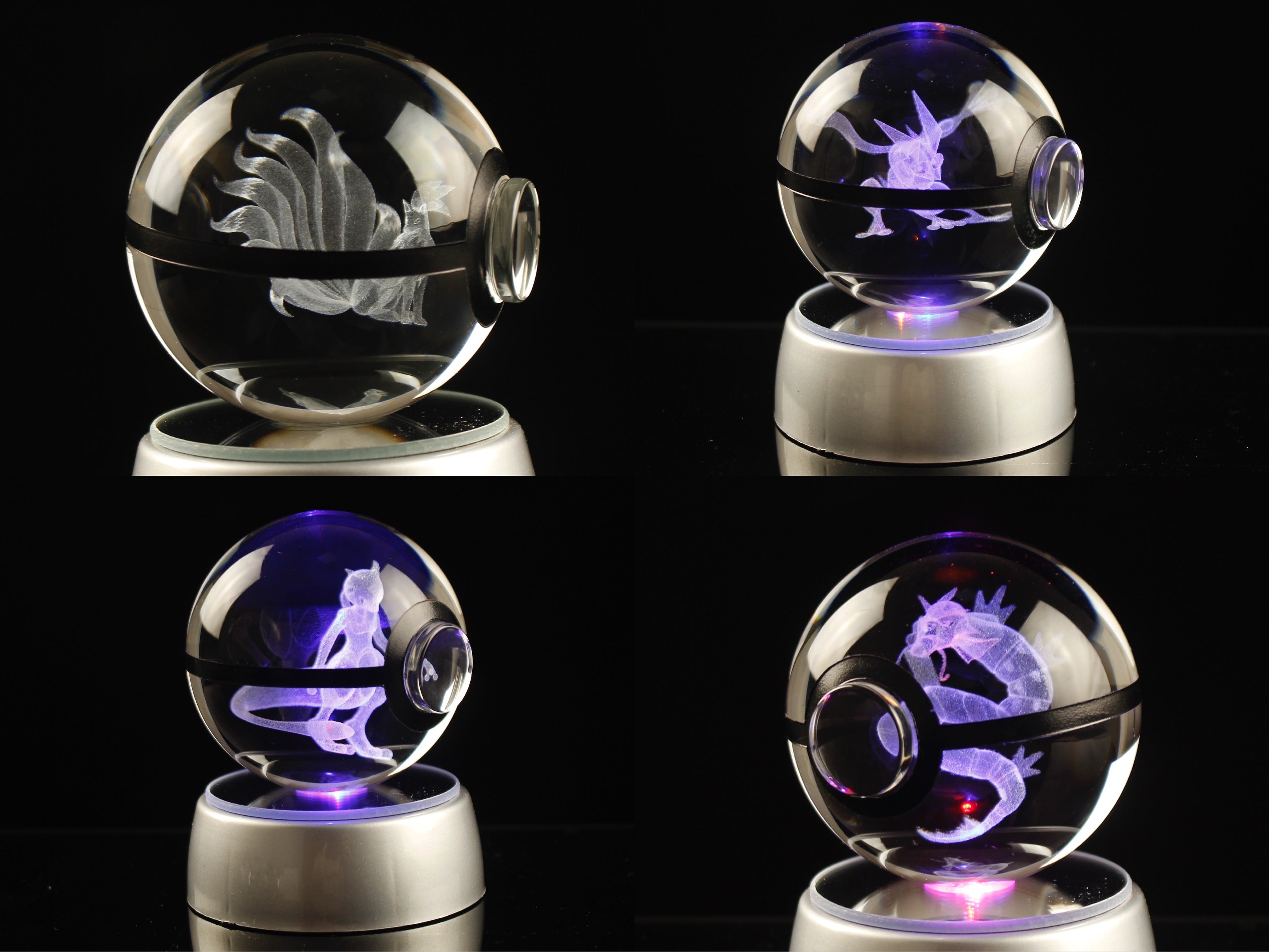 2in (50mm) Crystal Pokeball (450+ Designs)