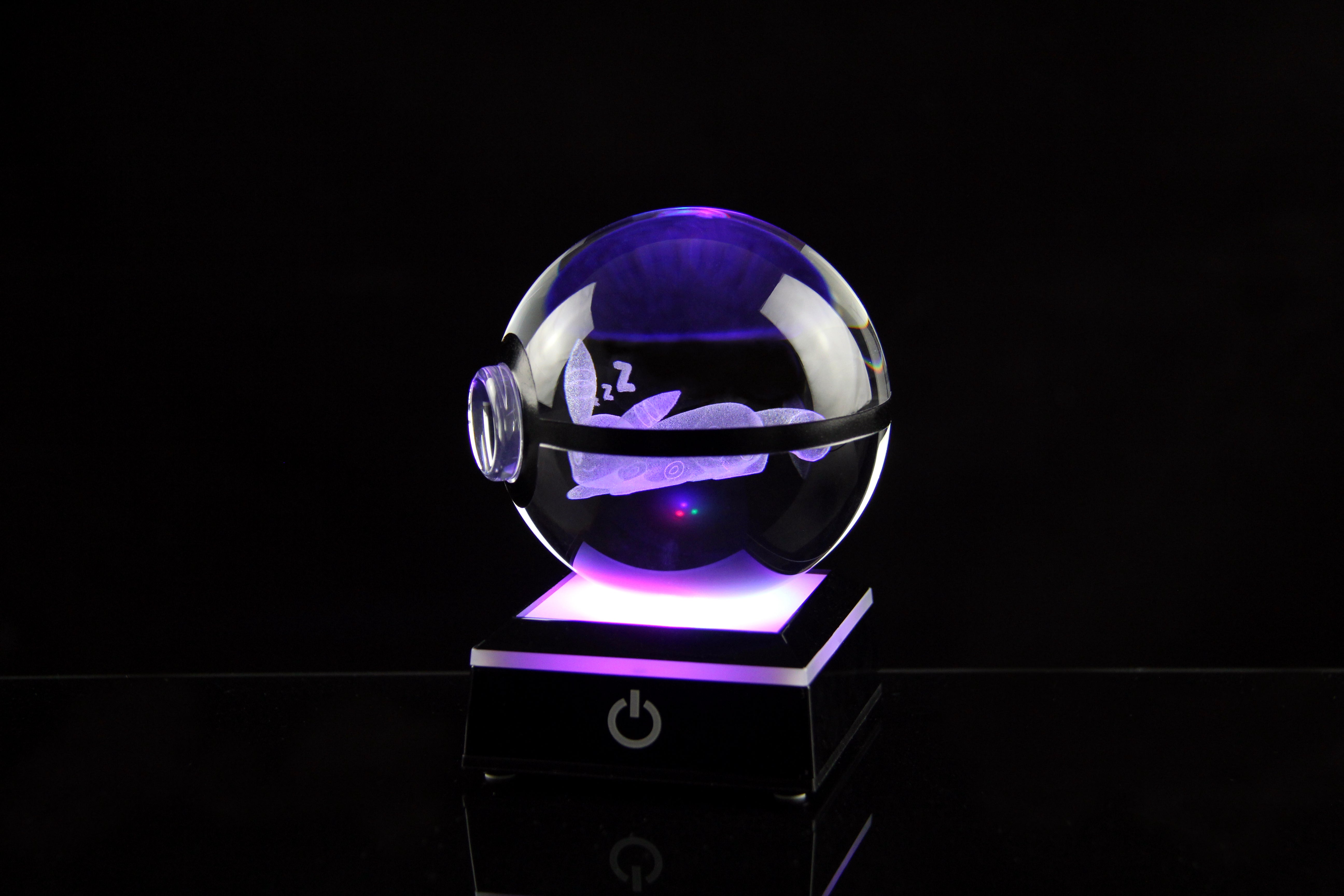 Sleeping Umbreon Large Crystal Pokeball