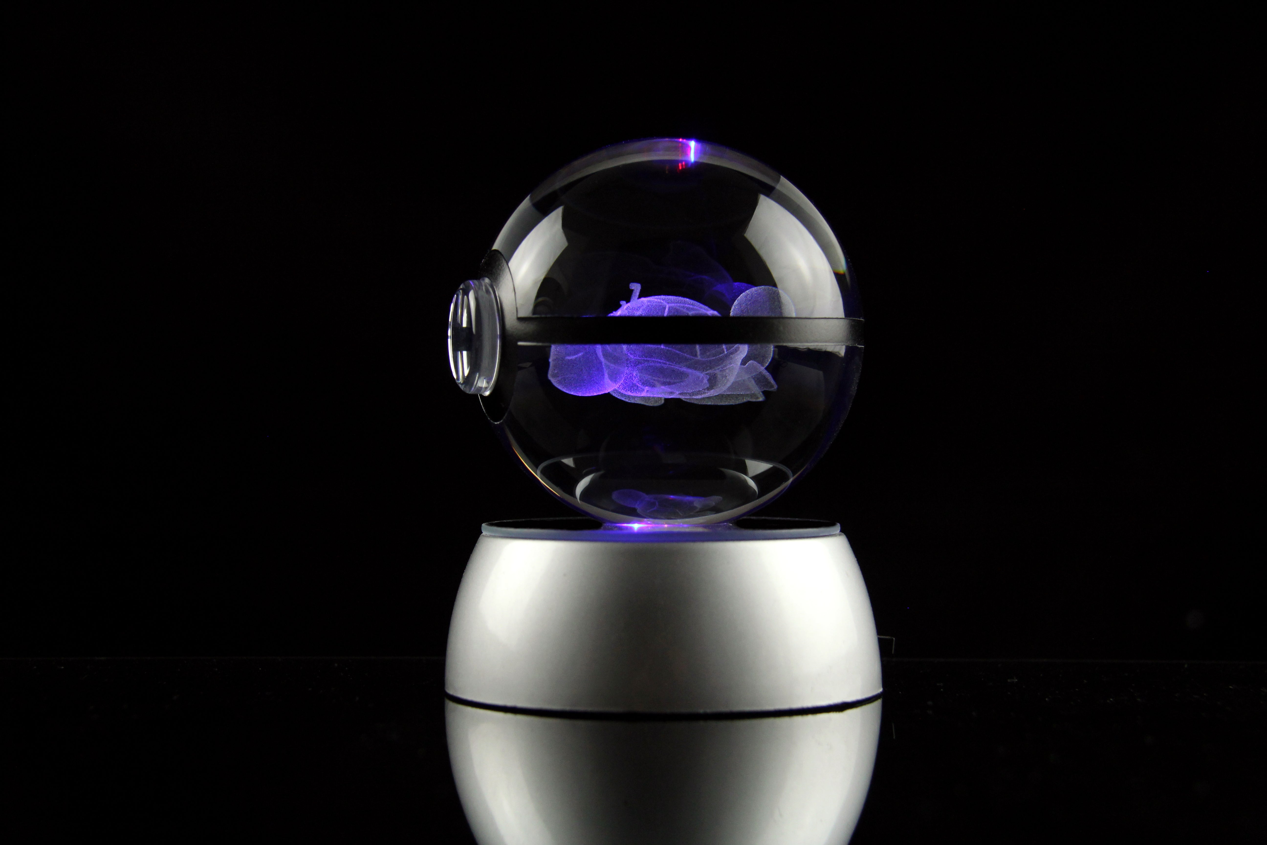 Sleeping Squirtle Large Crystal Pokeball