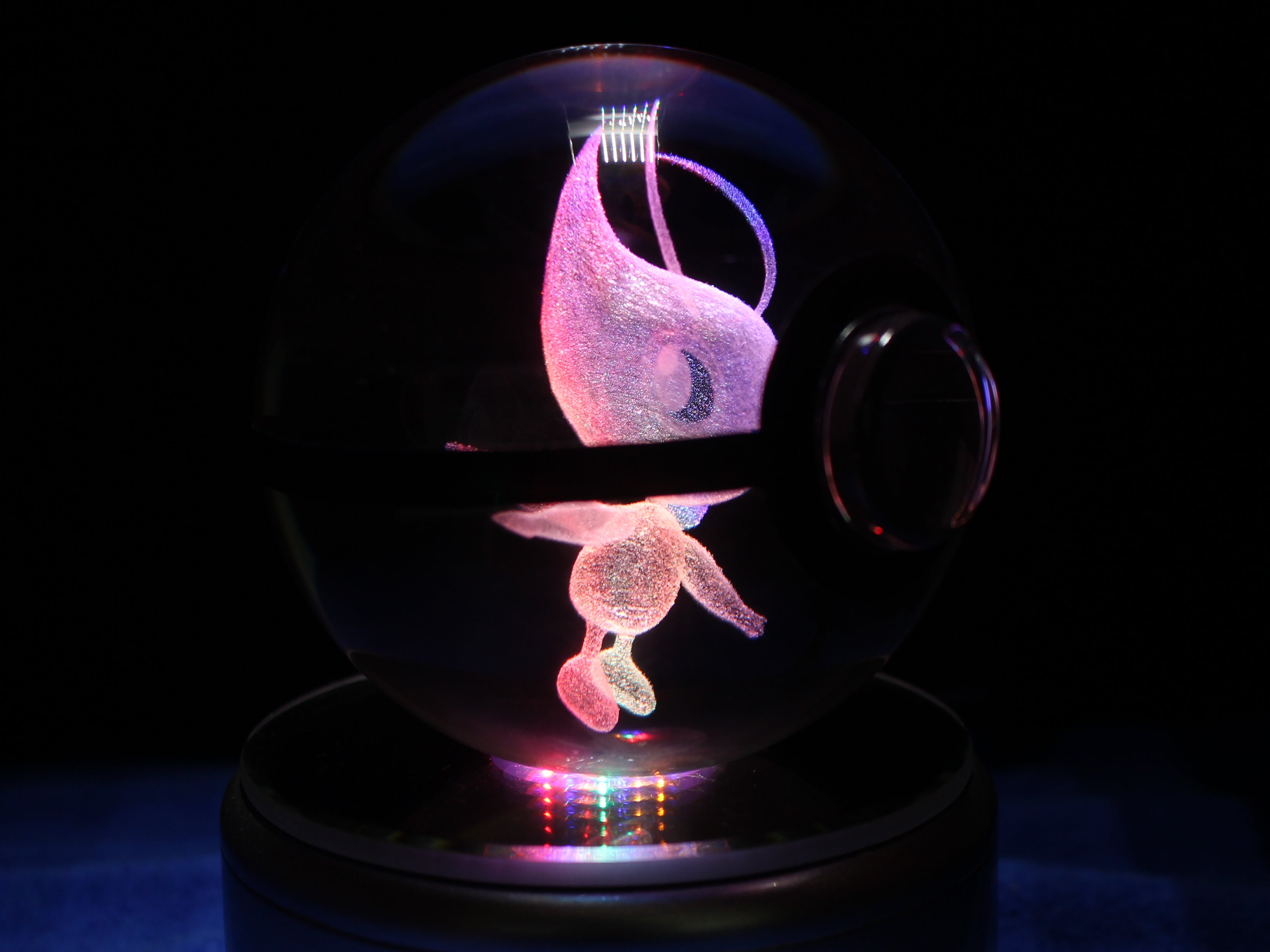 Celebi Large Crystal Pokeball