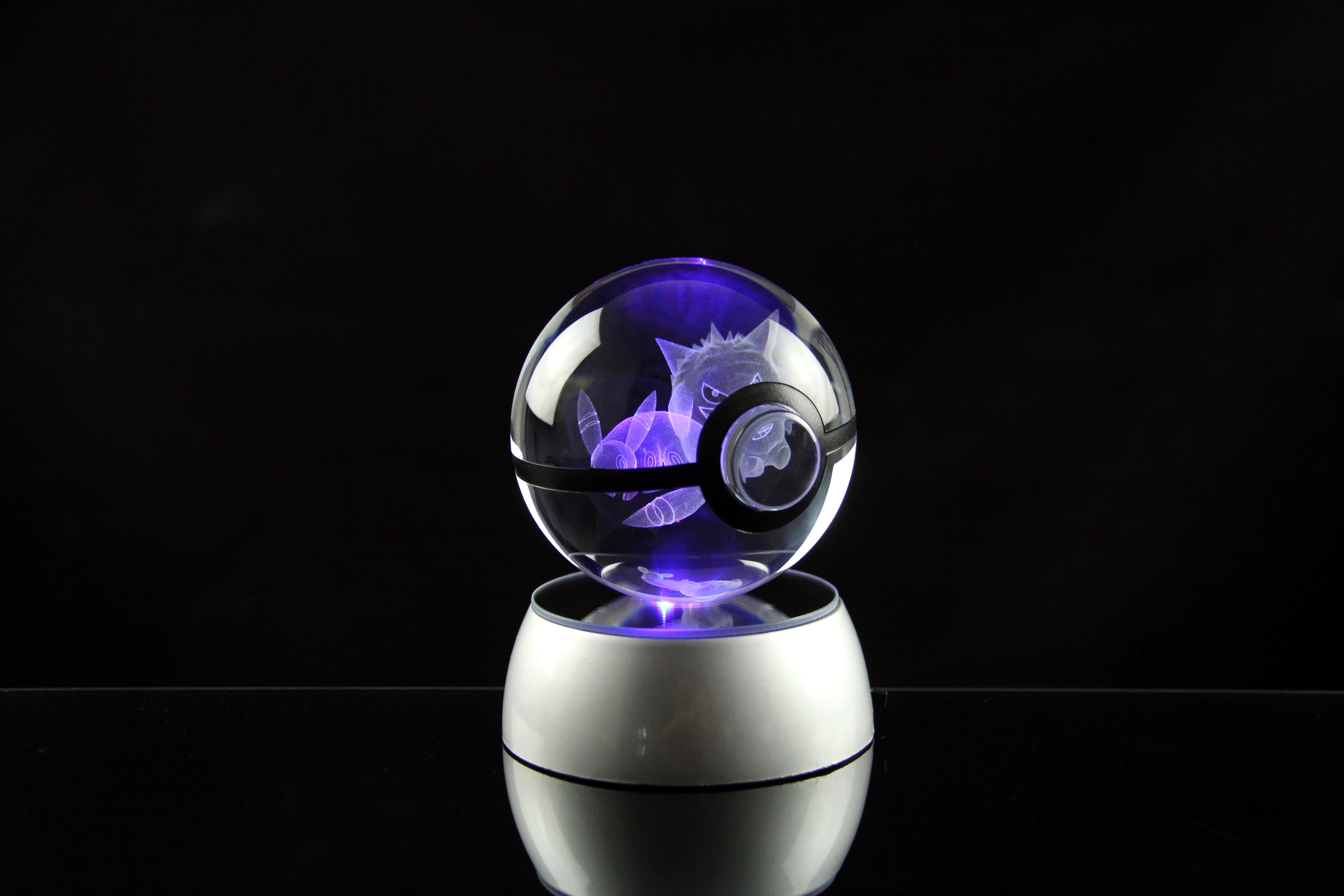 Umbreon and Gengar Large Crystal Pokeball