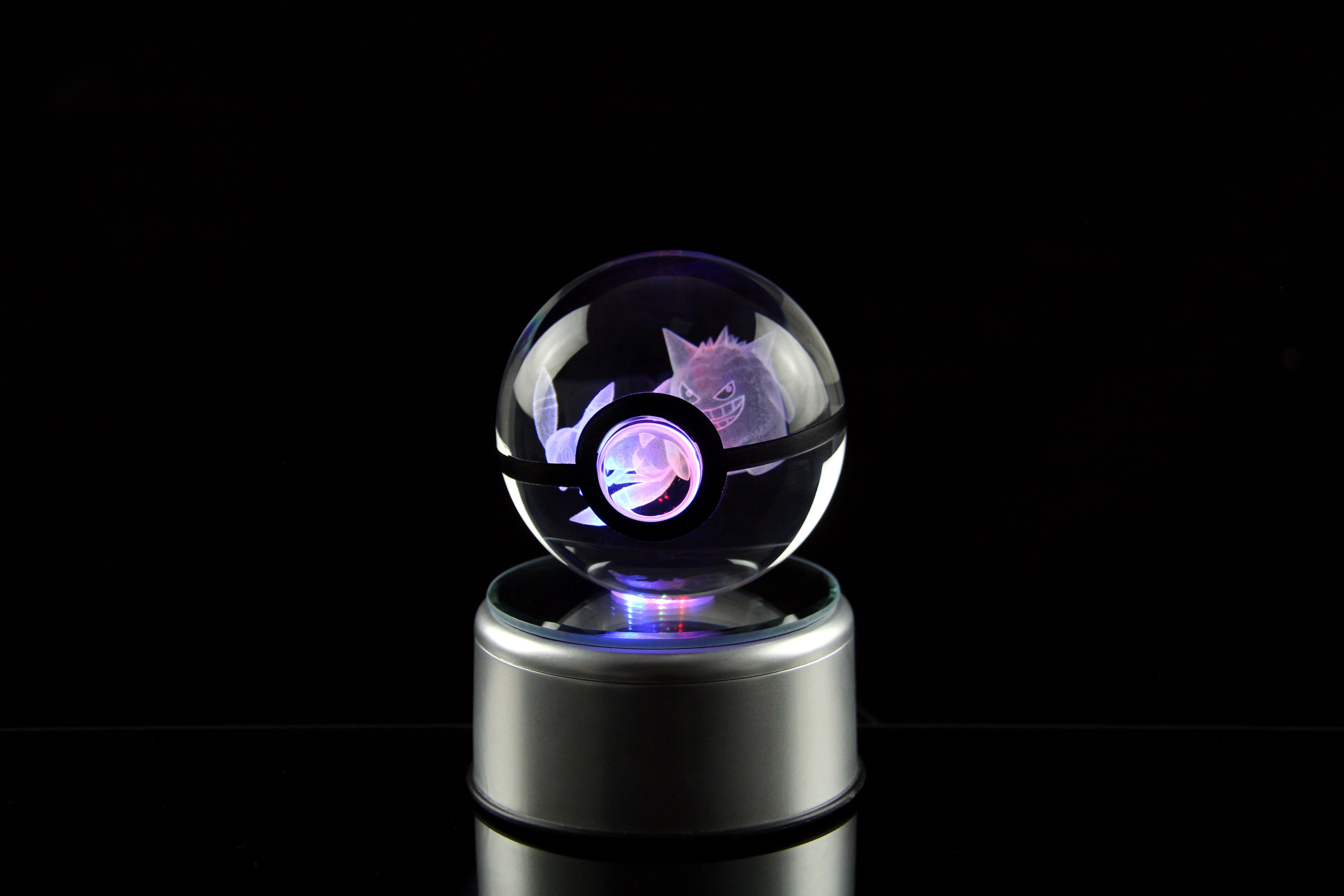 Umbreon and Gengar Large Crystal Pokeball