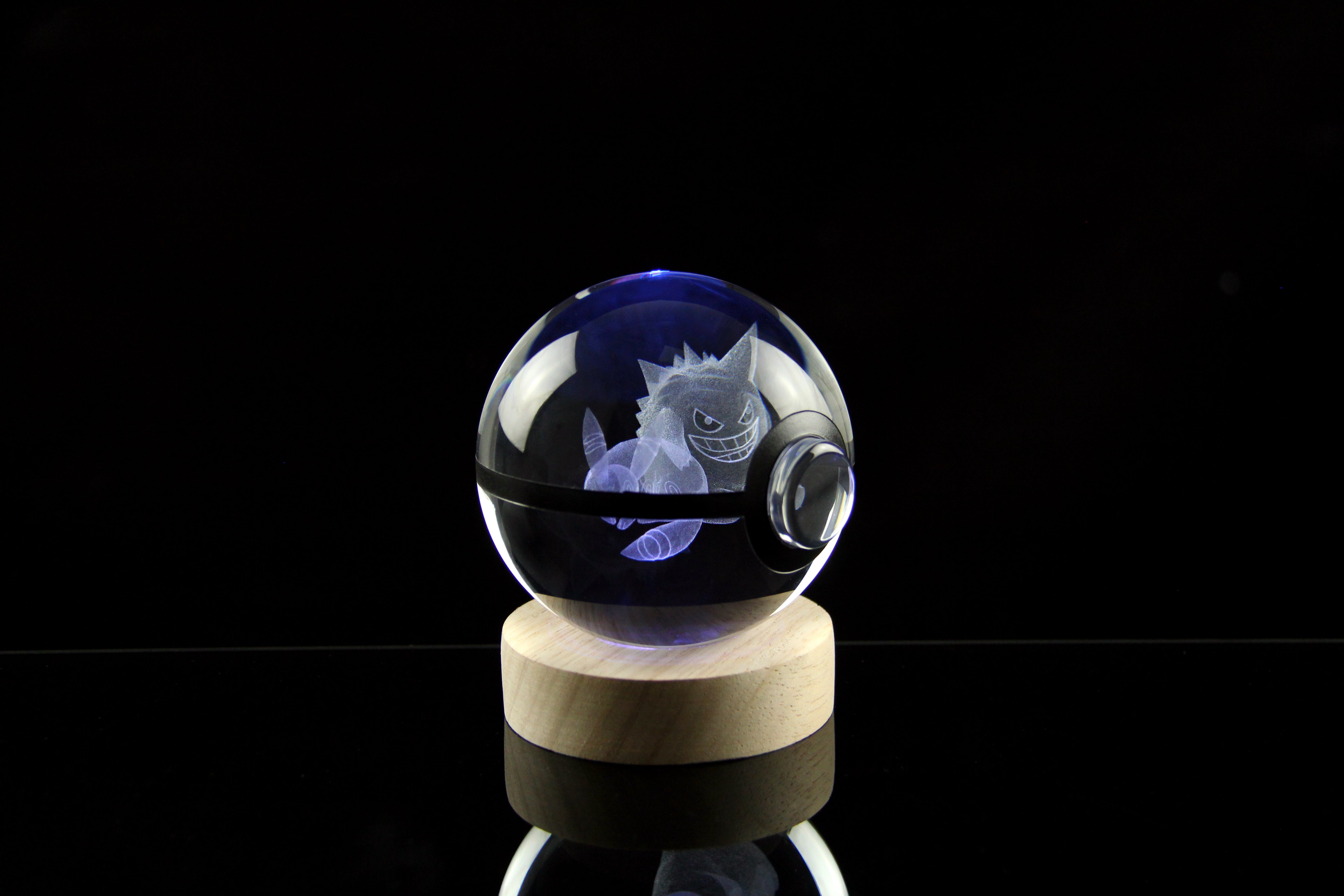 Umbreon and Gengar Large Crystal Pokeball