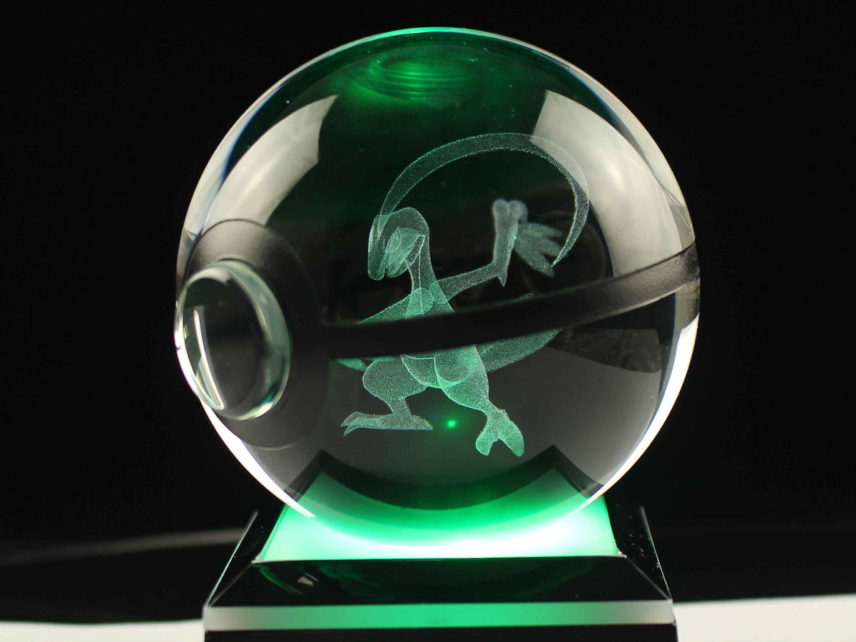 Grovyle Large Crystal Pokeball