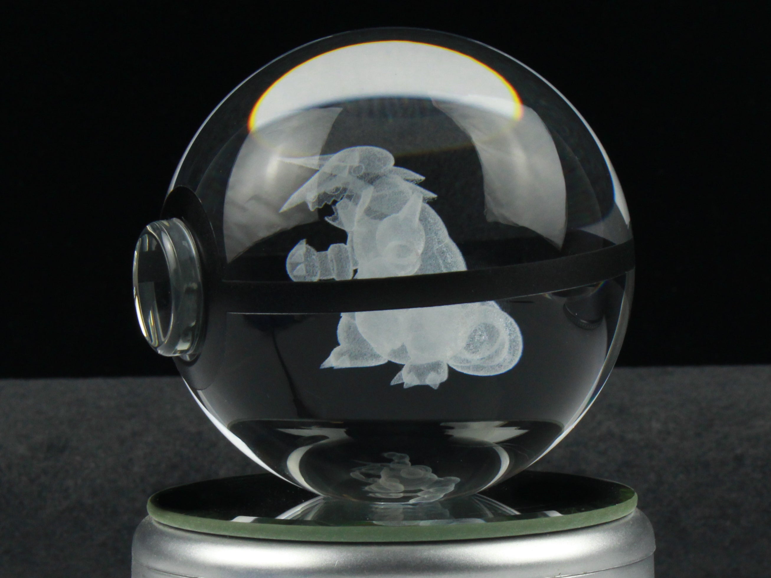 Aggron Large Crystal Pokeball