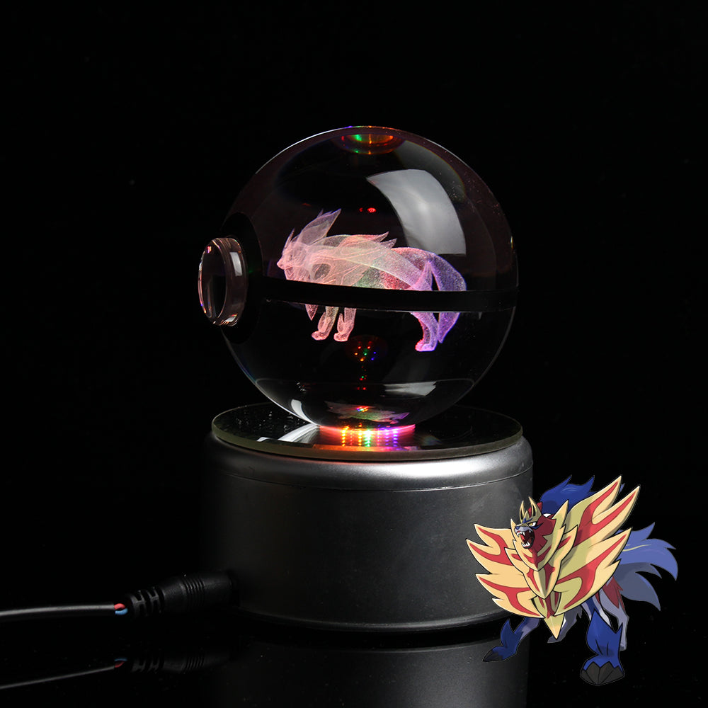 Zamazenta Large Crystal Pokeball