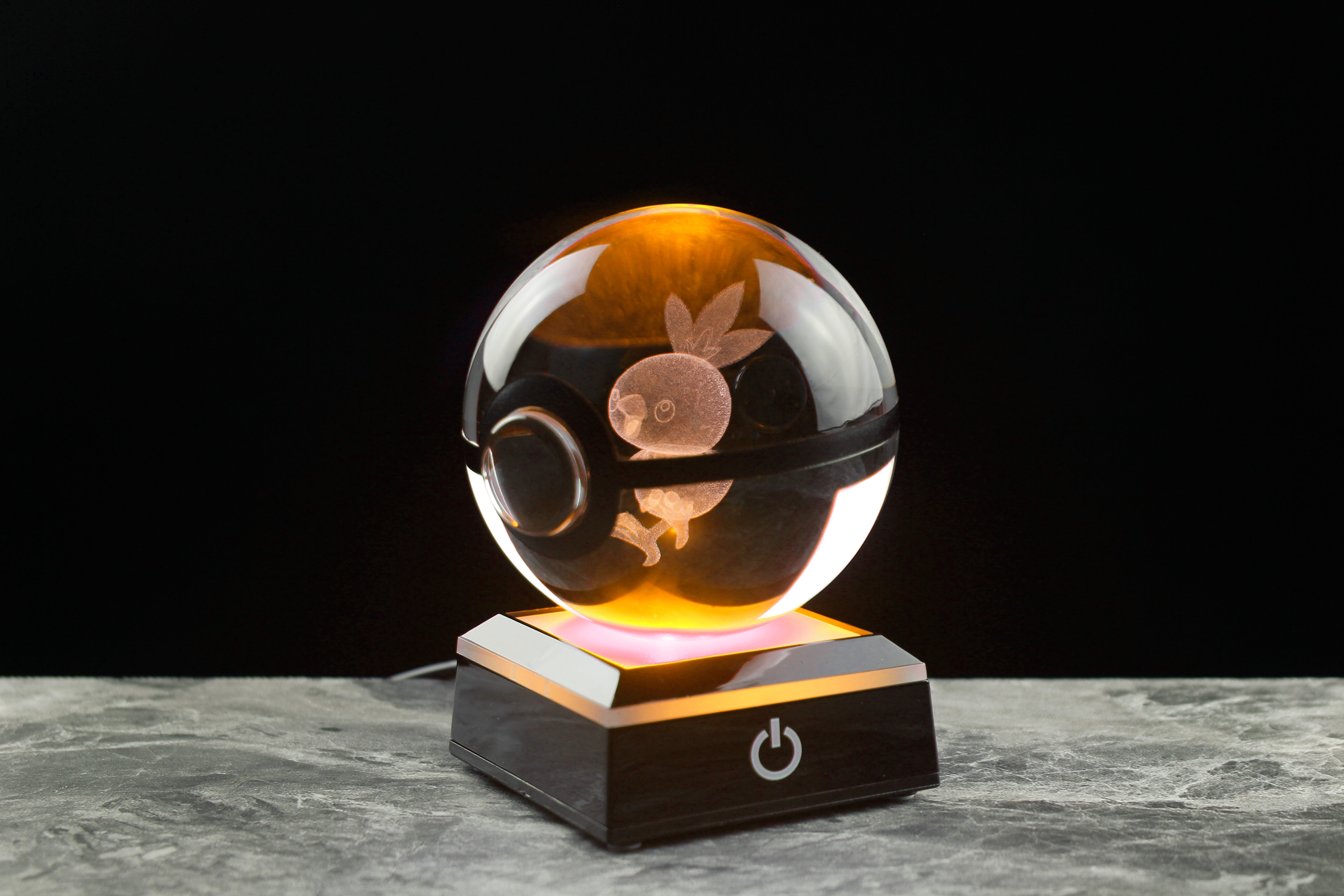 Torchic Large Crystal Pokeball