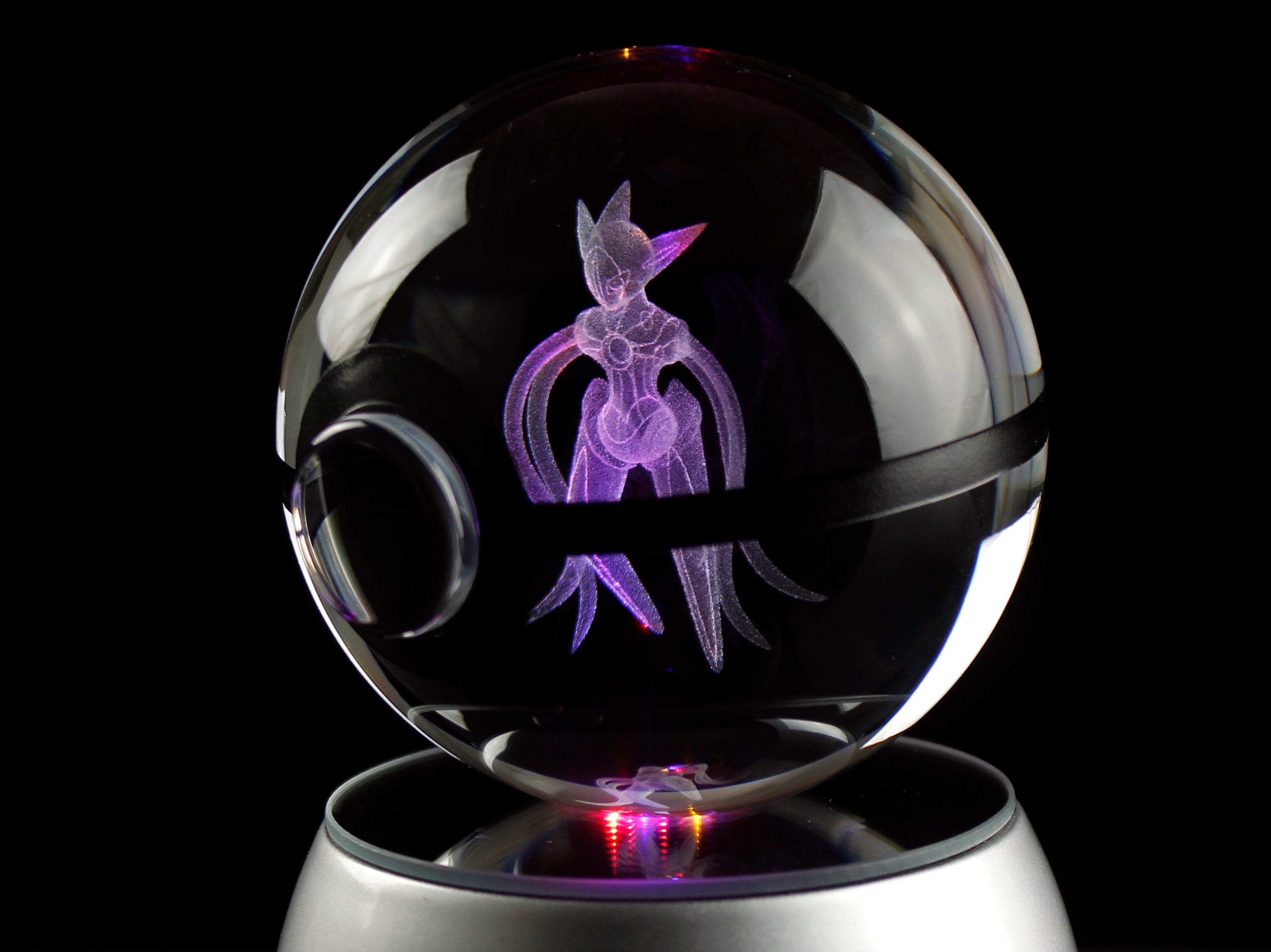 Deoxys Attack Large Crystal Pokeball