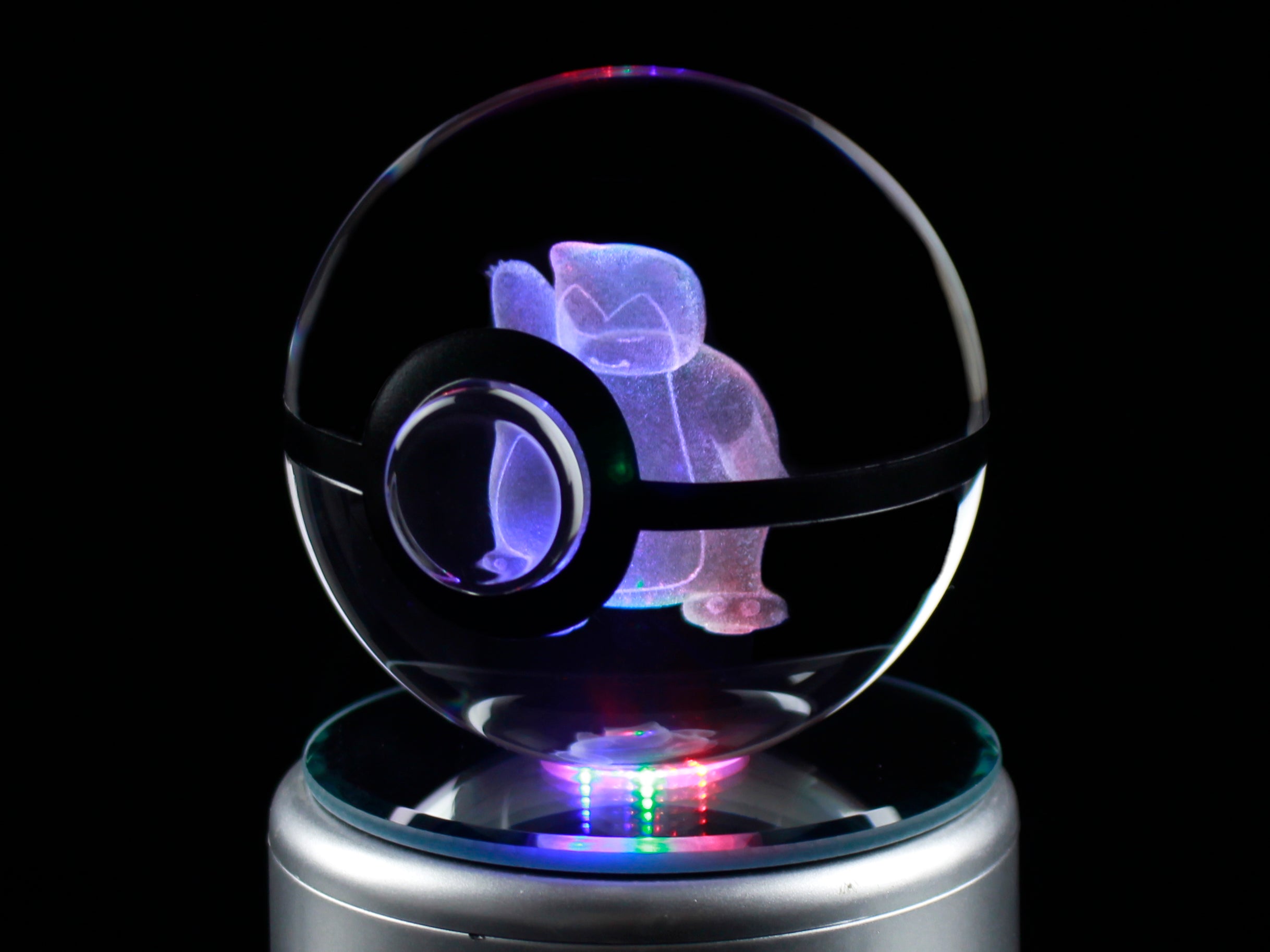 Snorlax Large Crystal Pokeball