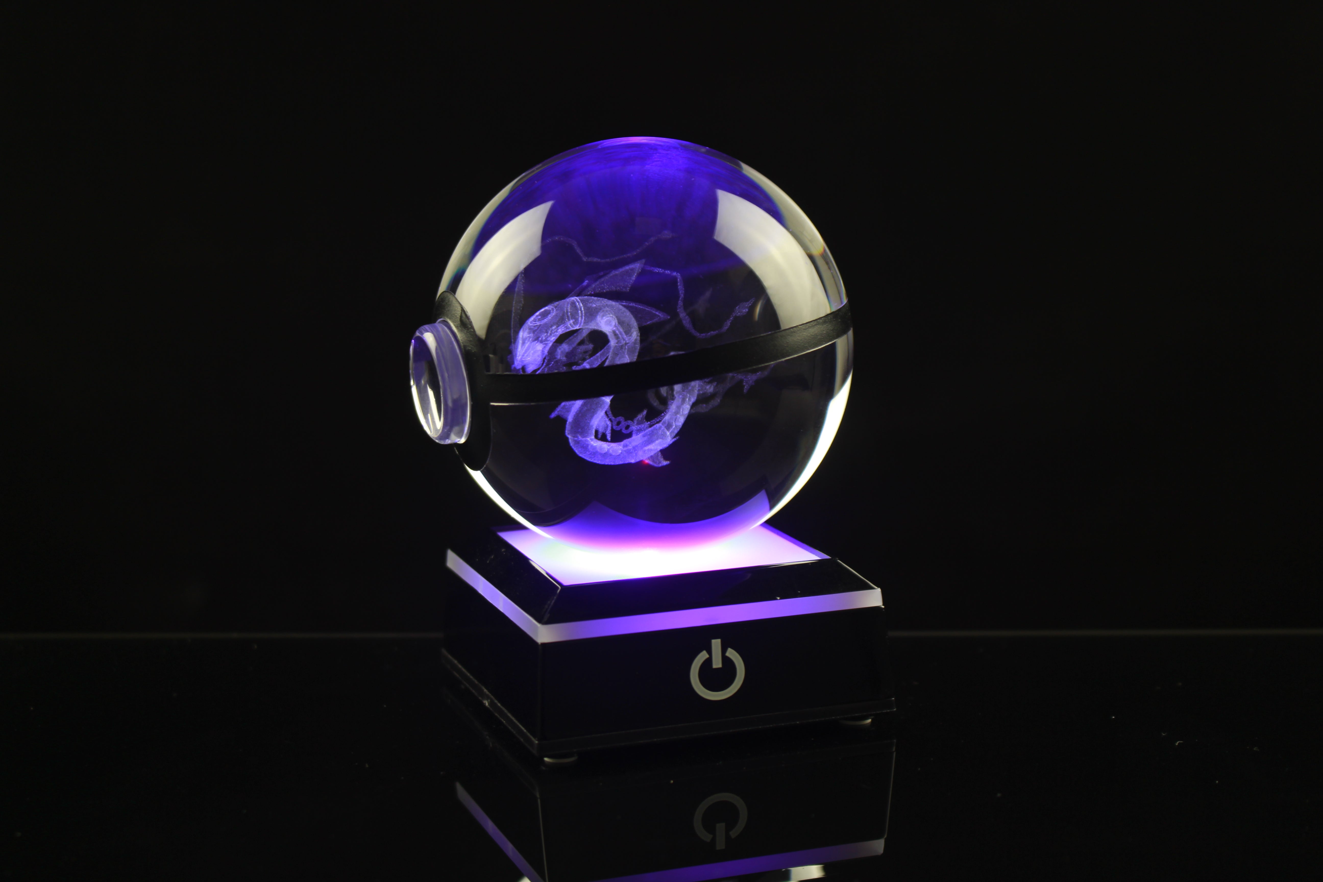 Mega Rayquaza Large Crystal Pokeball