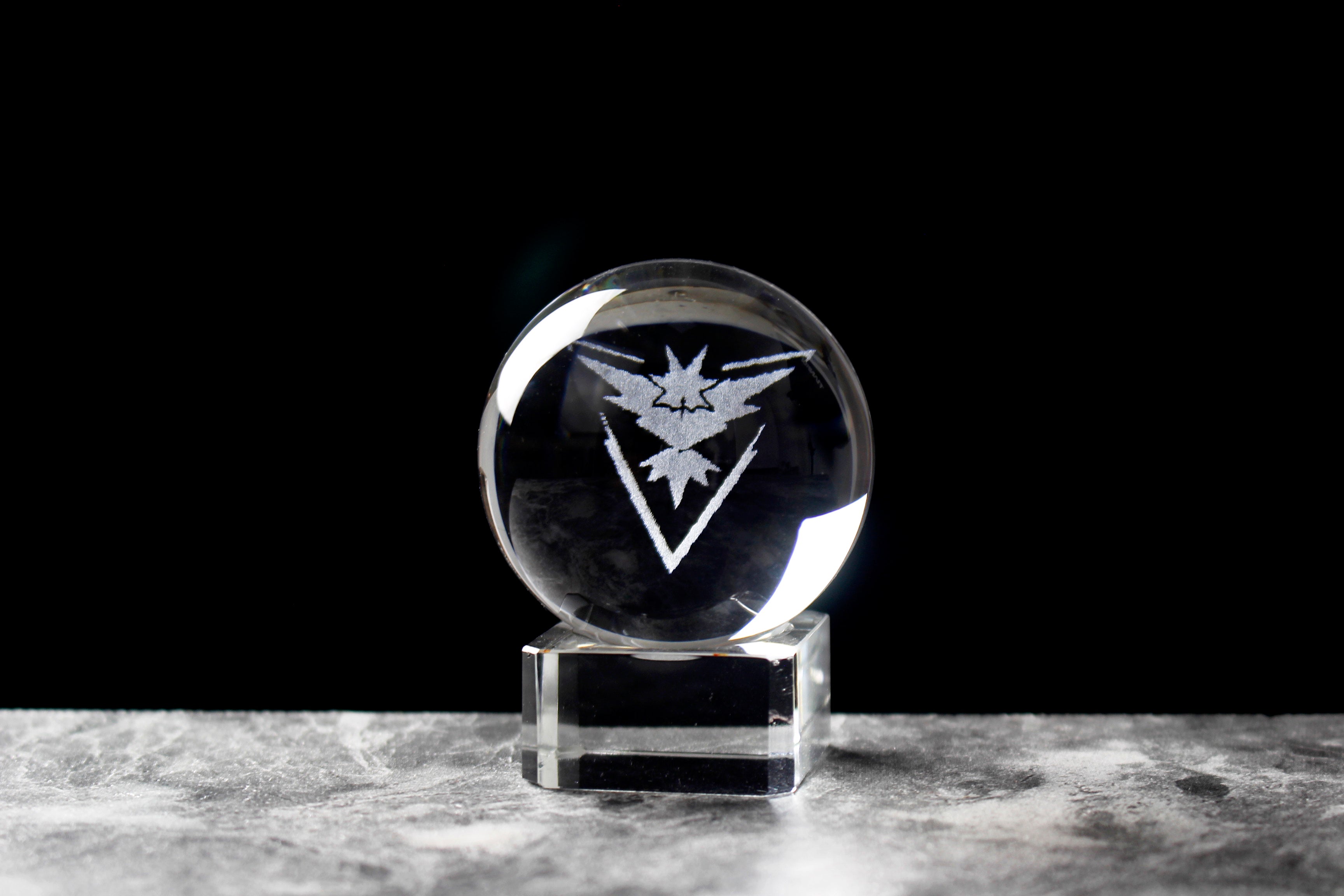 Team Instinct Engraved in Crystal Ball