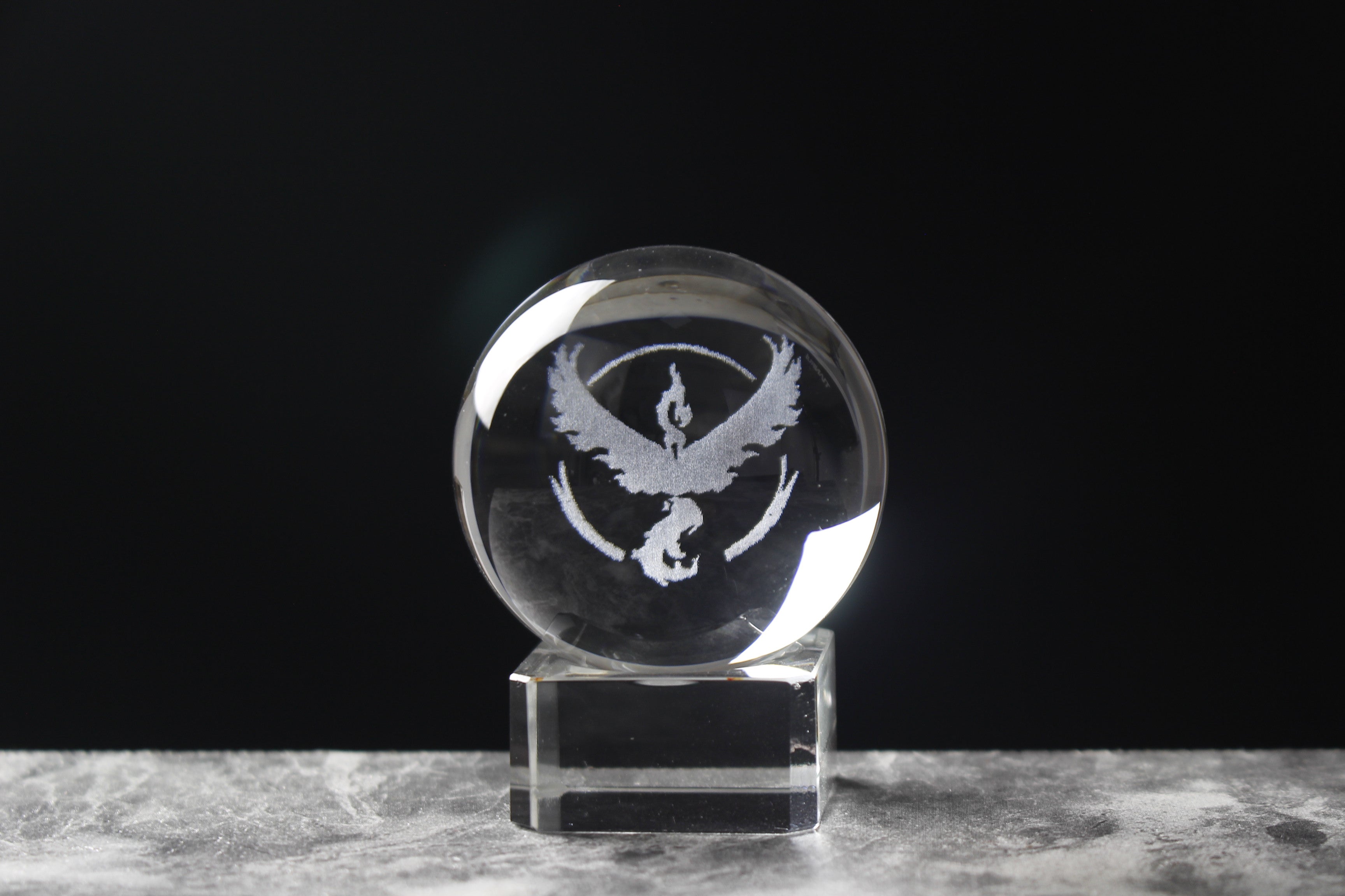 Team Valor Engraved in Crystal Ball