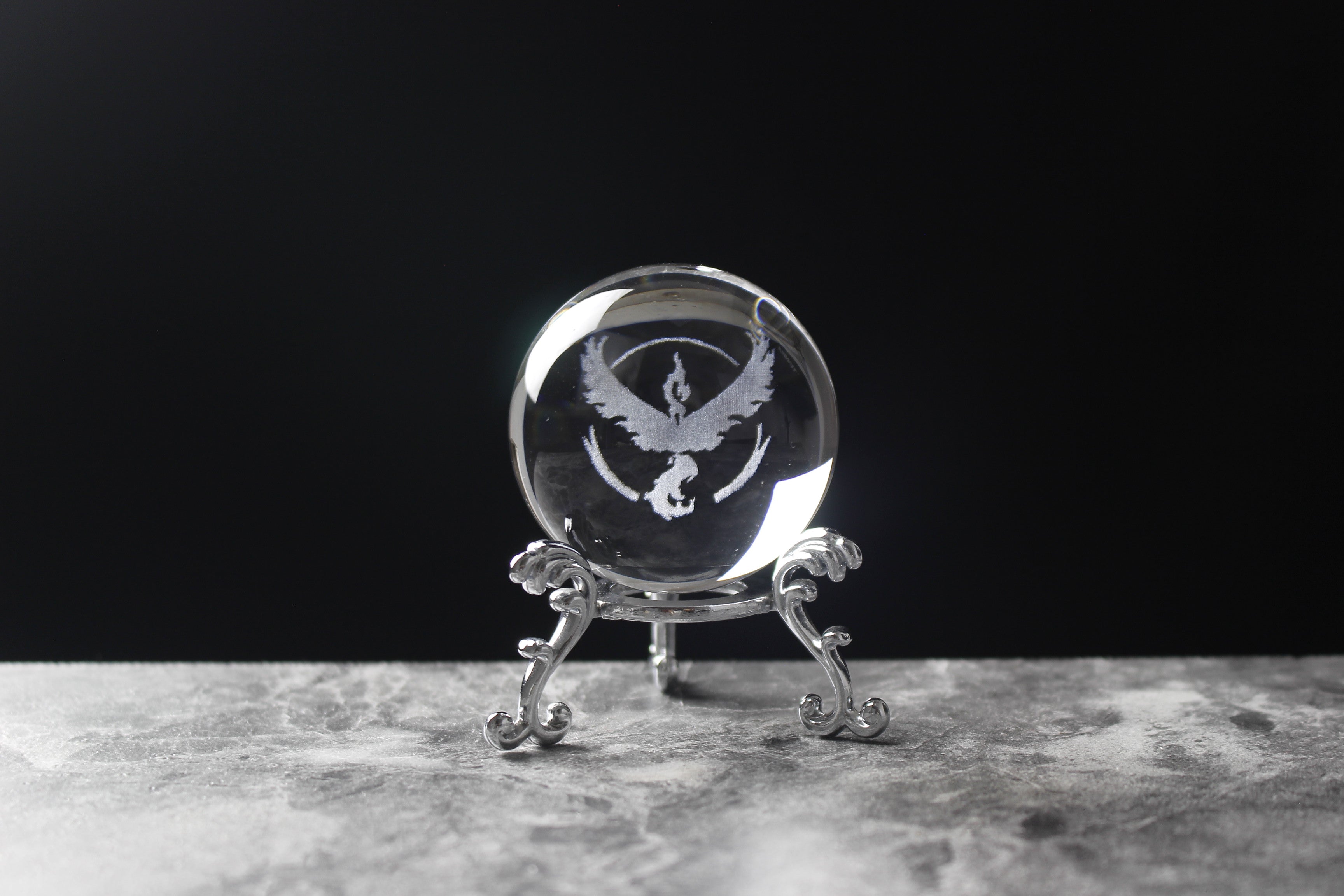 Team Valor Engraved in Crystal Ball