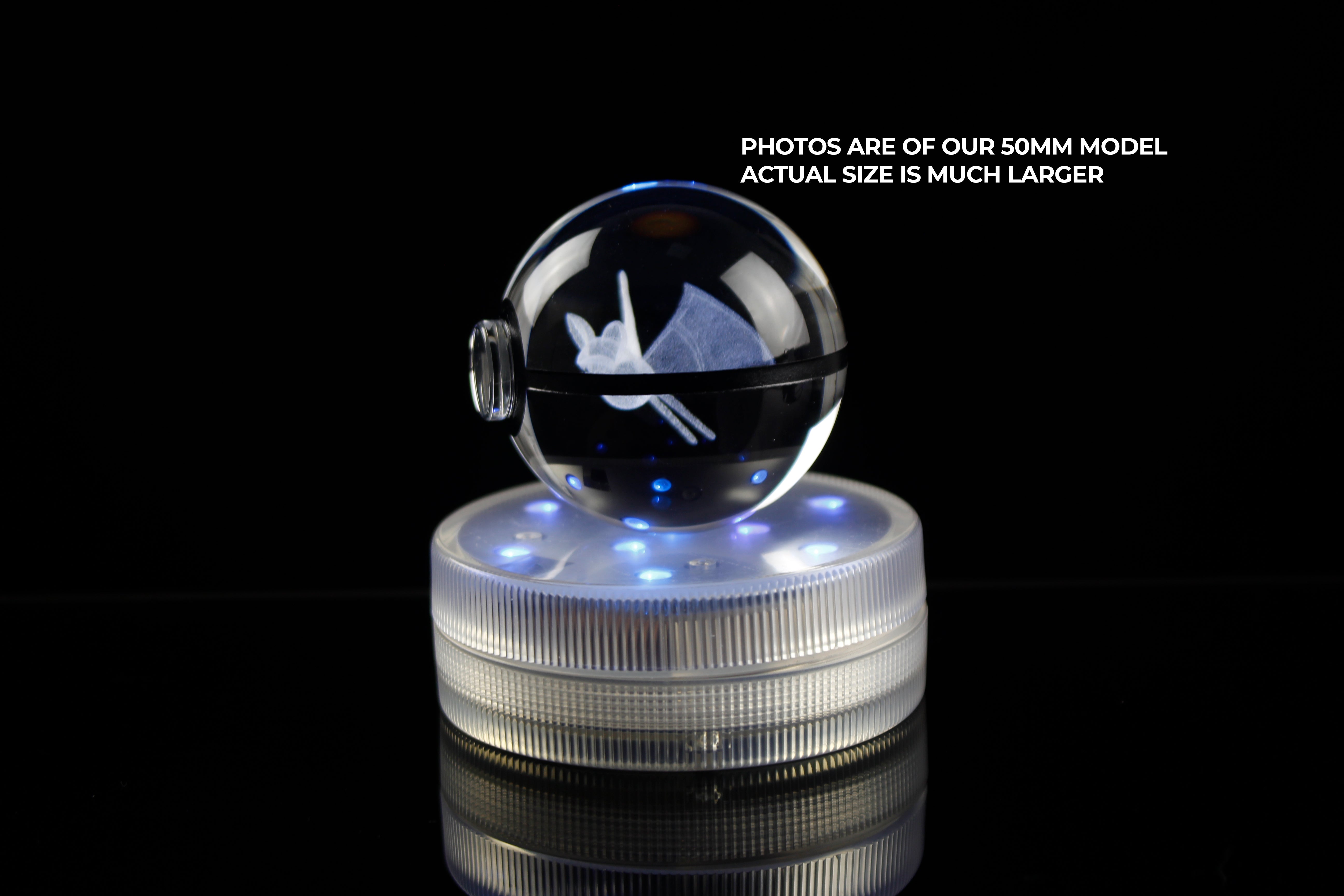 Zubat Large Crystal Pokeball