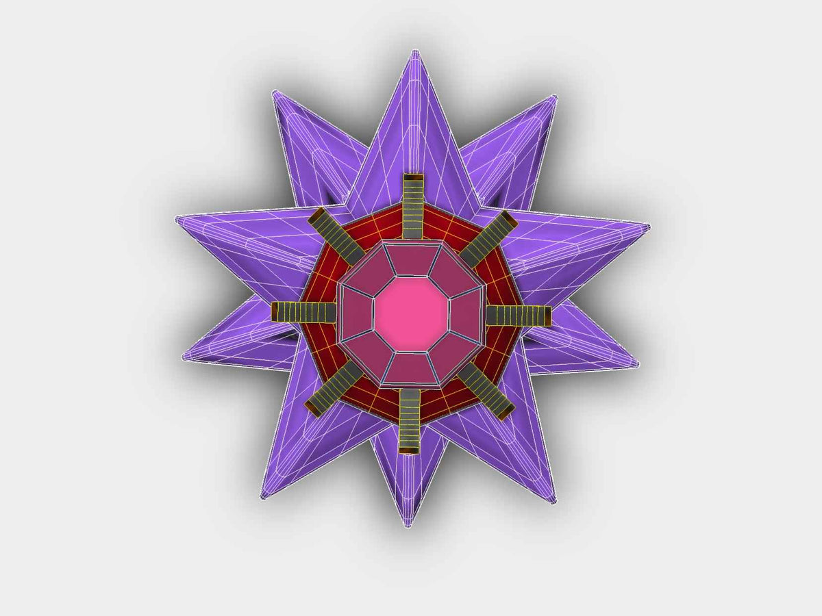 Starmie Large Crystal Pokeball