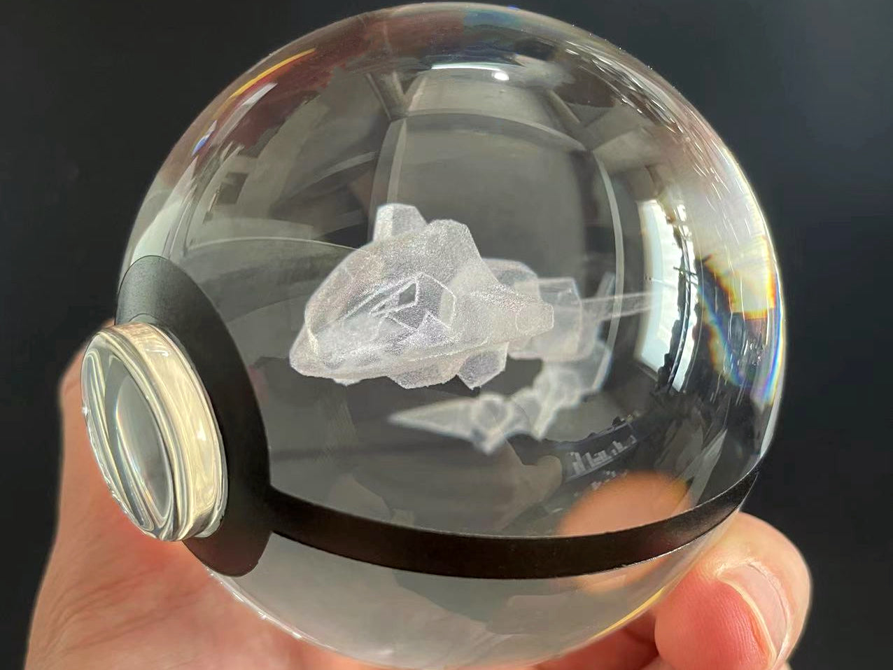 Steelix Large Crystal Pokeball
