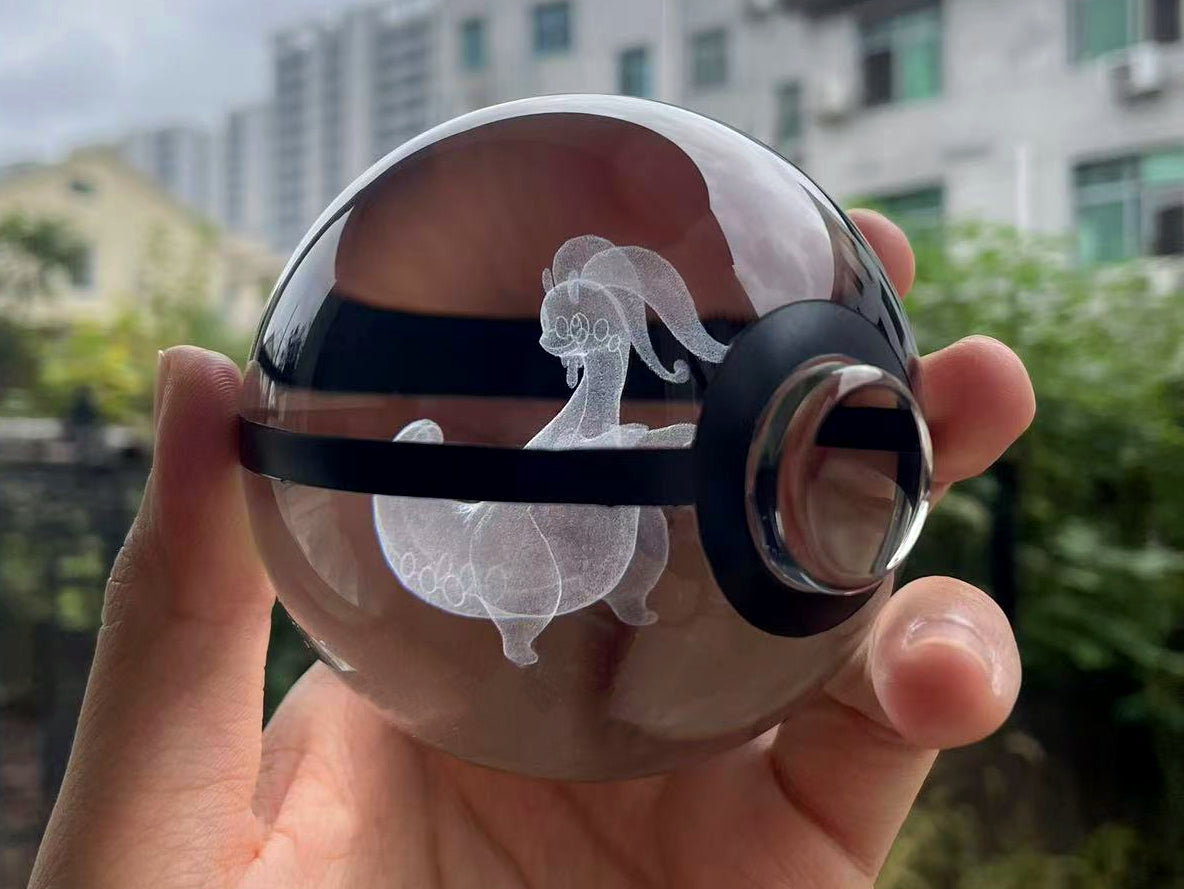 Goodra Large Crystal Pokeball