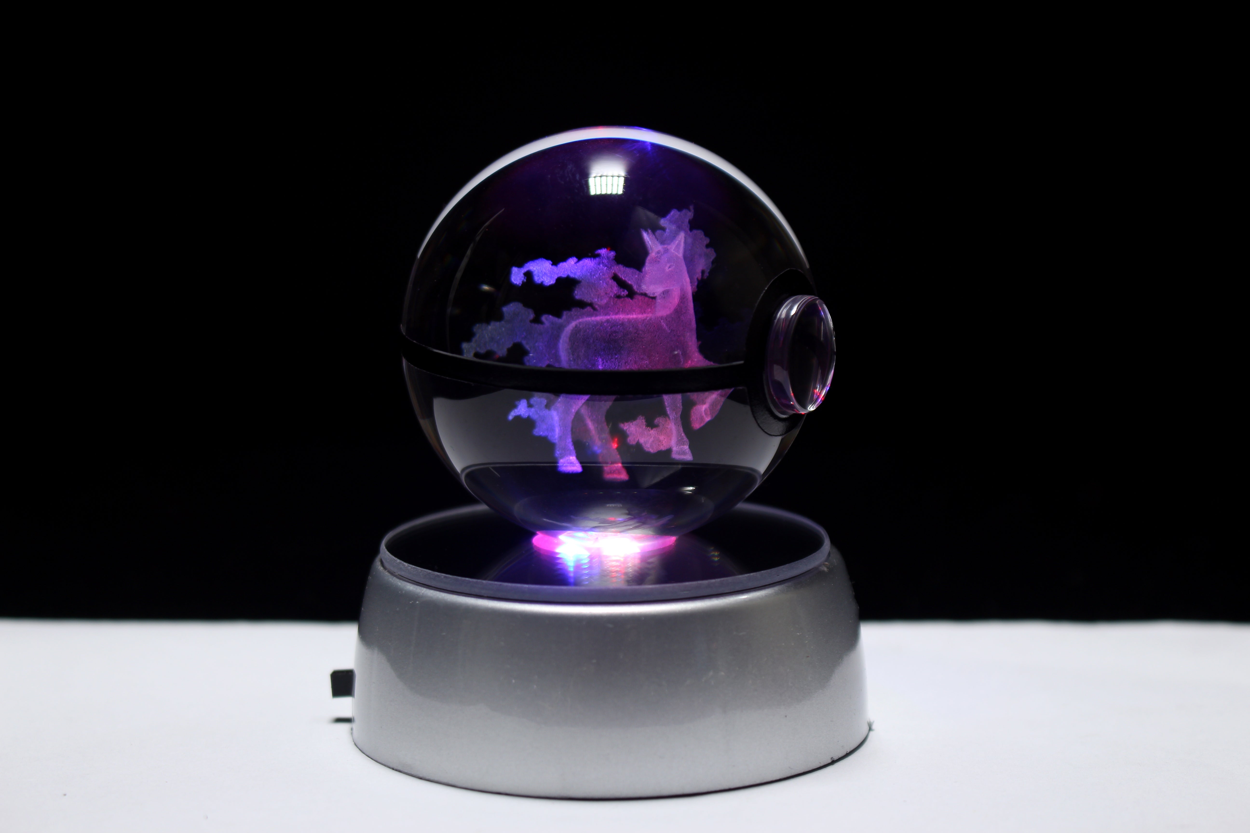 2in (50mm) Crystal Pokeball (450+ Designs)
