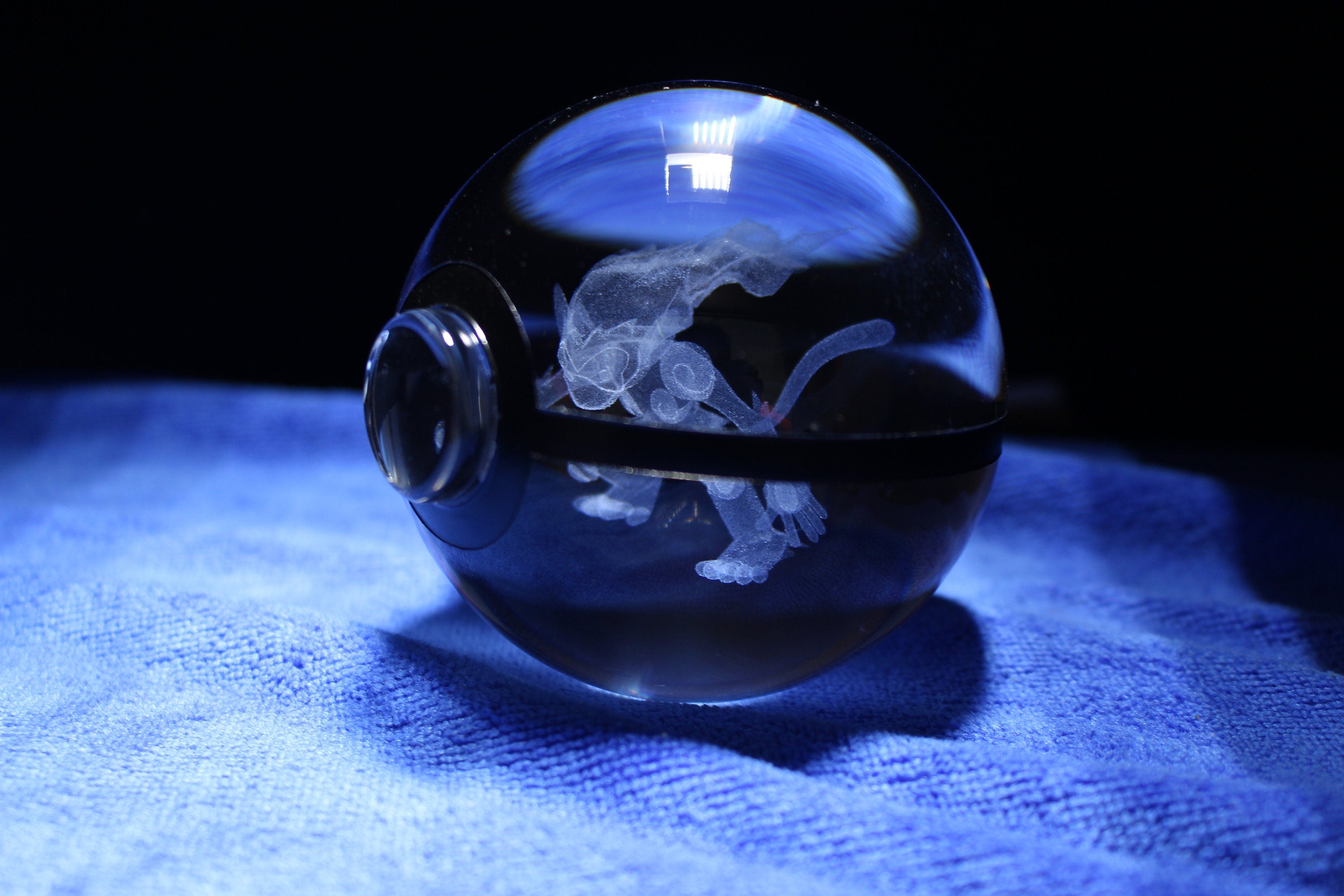 Infernape Large Crystal Pokeball