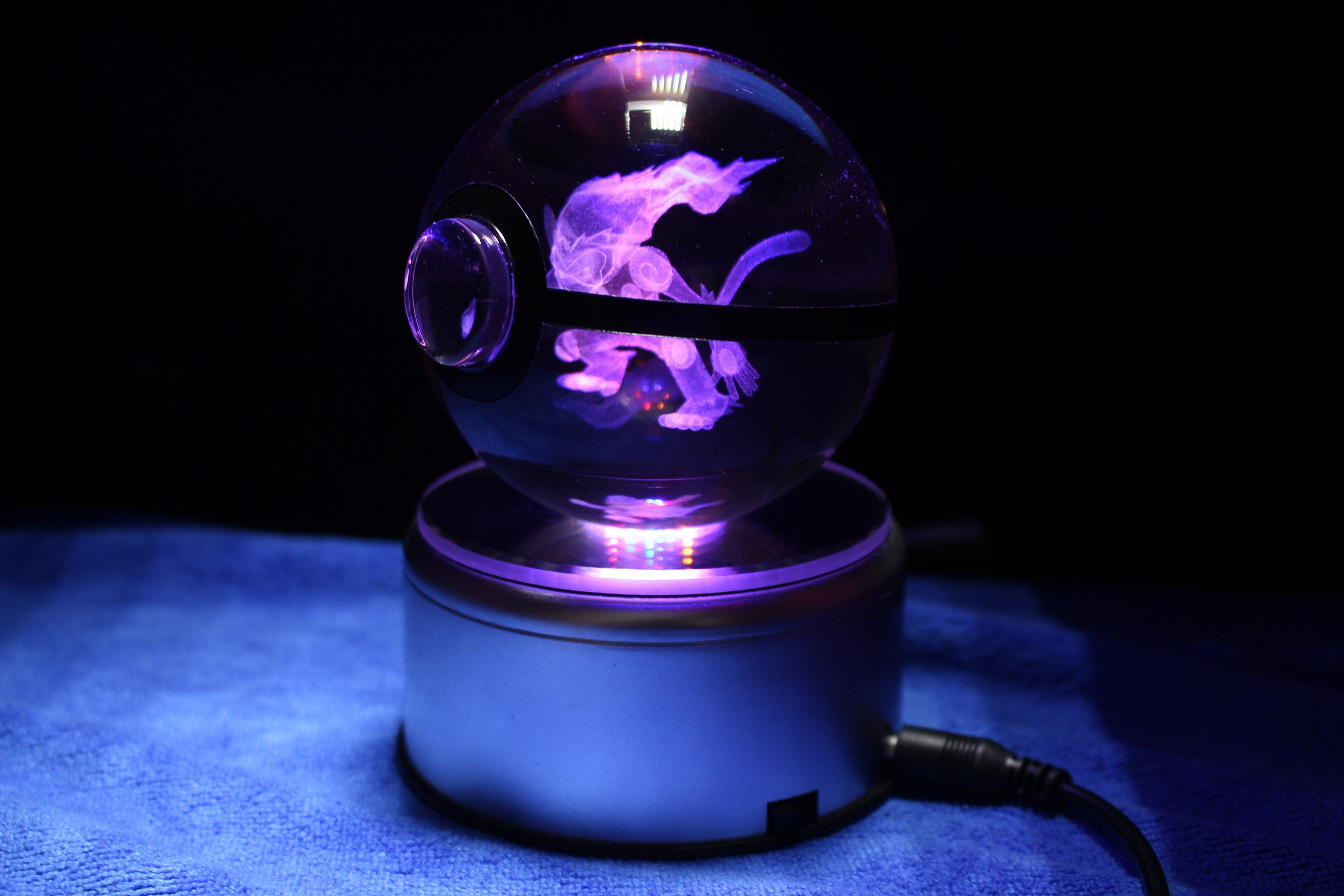 Infernape Large Crystal Pokeball