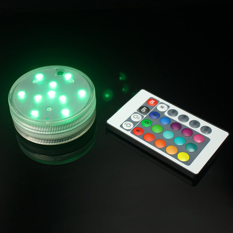 RGB LED Base With Remote (Several Colors)