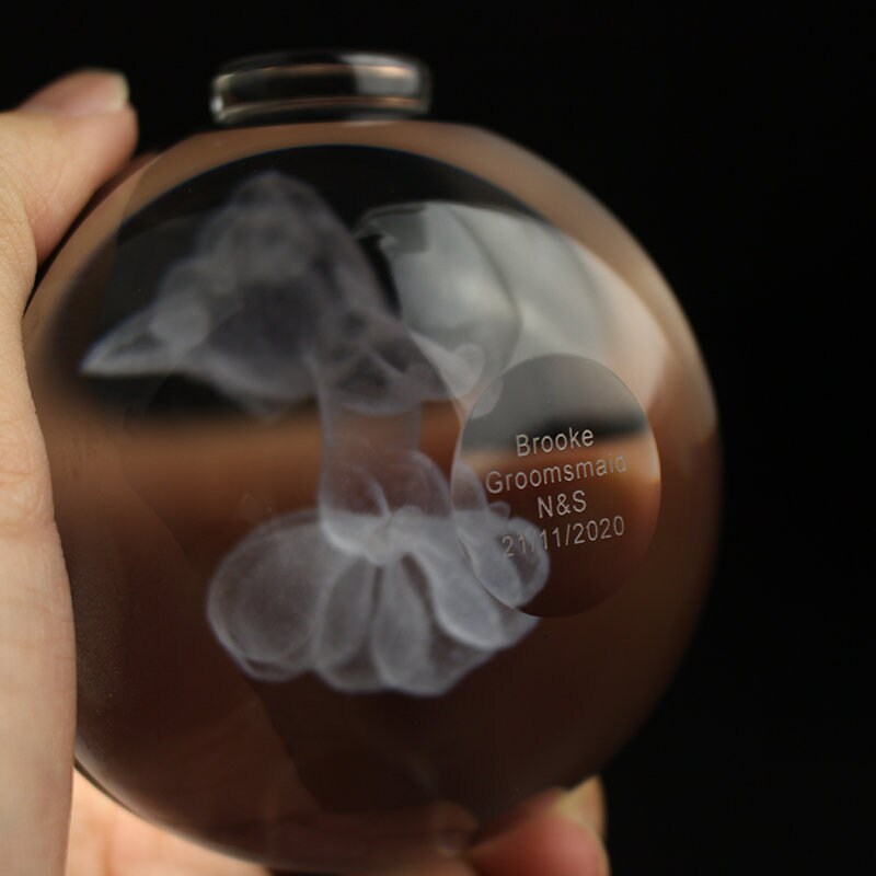 Custom Written Engraving for Crystal Pokeball