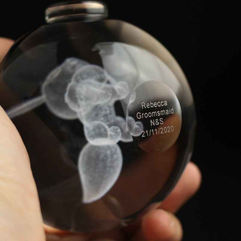 Custom Written Engraving for Crystal Pokeball