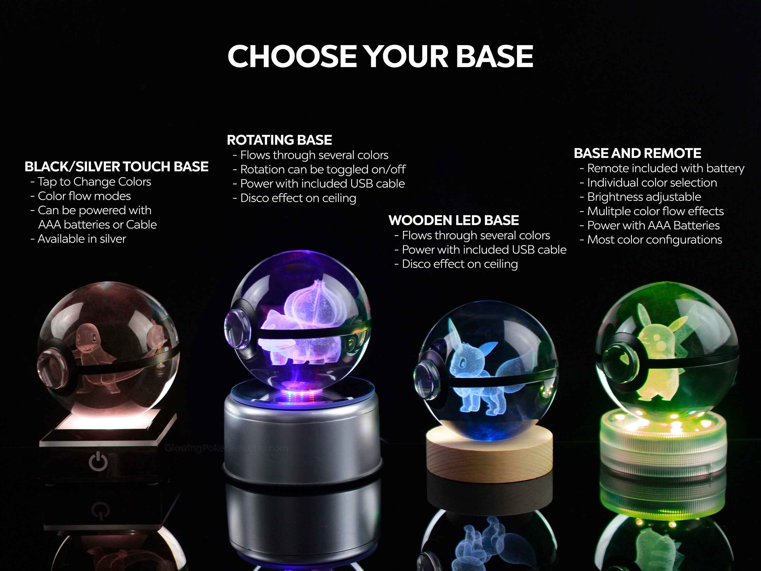 Trevenant Large Crystal Pokeball