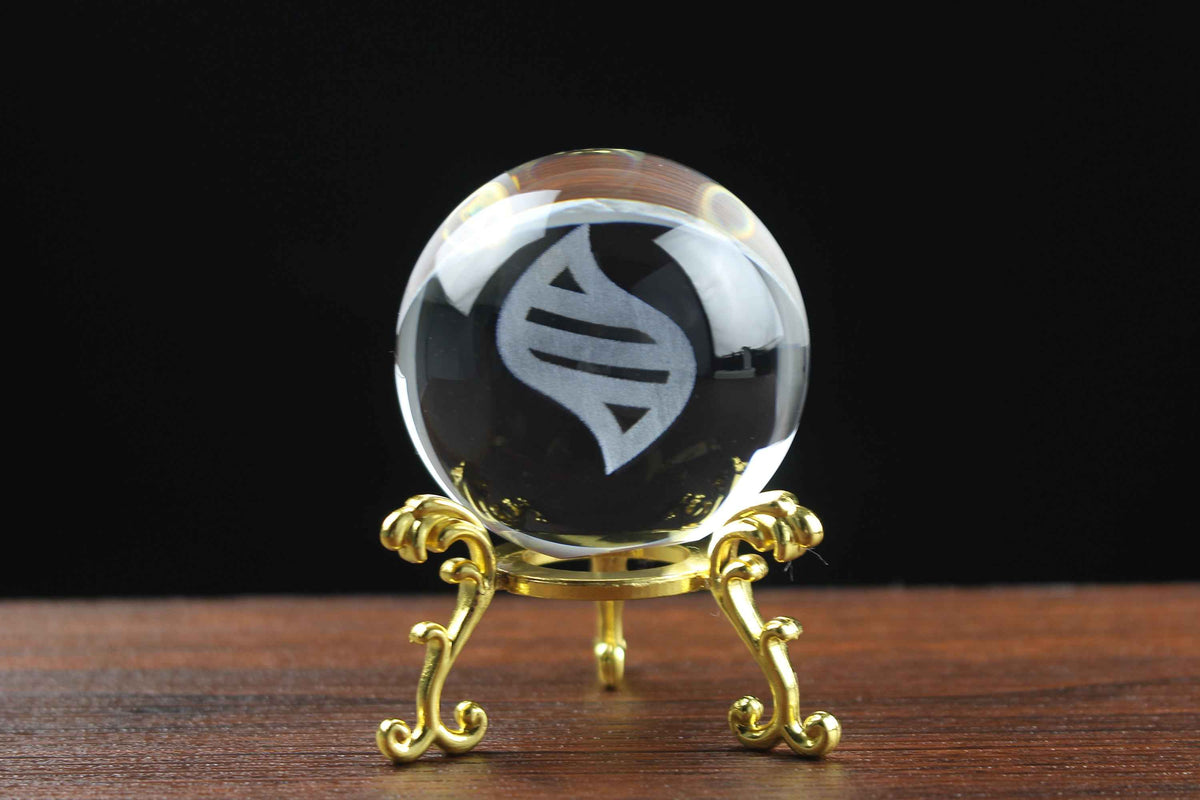 Mega Stone Engraved Crystal Orb