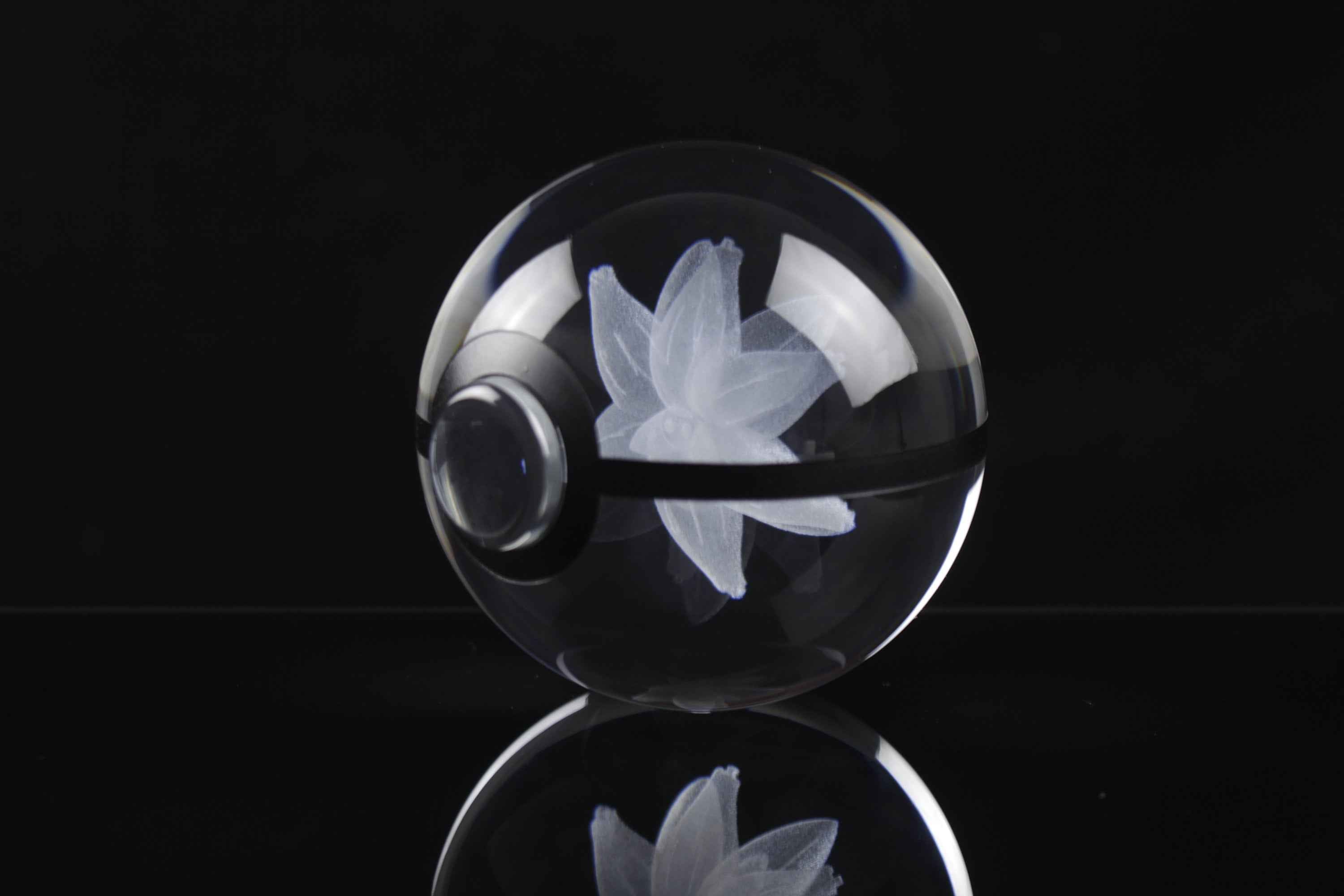 Glimmora Large Crystal Pokeball