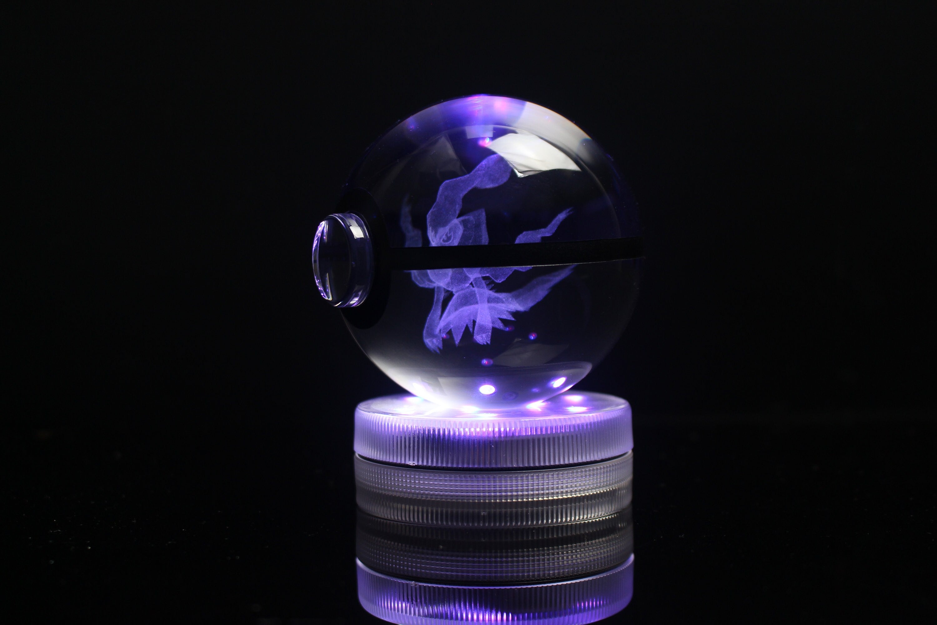 Darkrai Large Crystal Pokeball