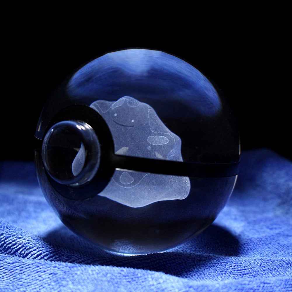 Ditto Large Crystal Pokeball
