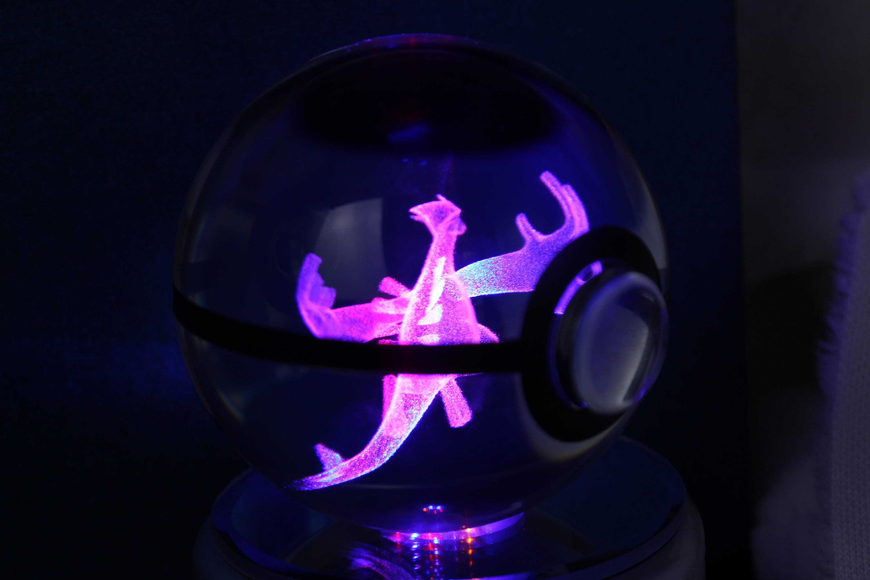 Lugia Large Crystal Pokeball