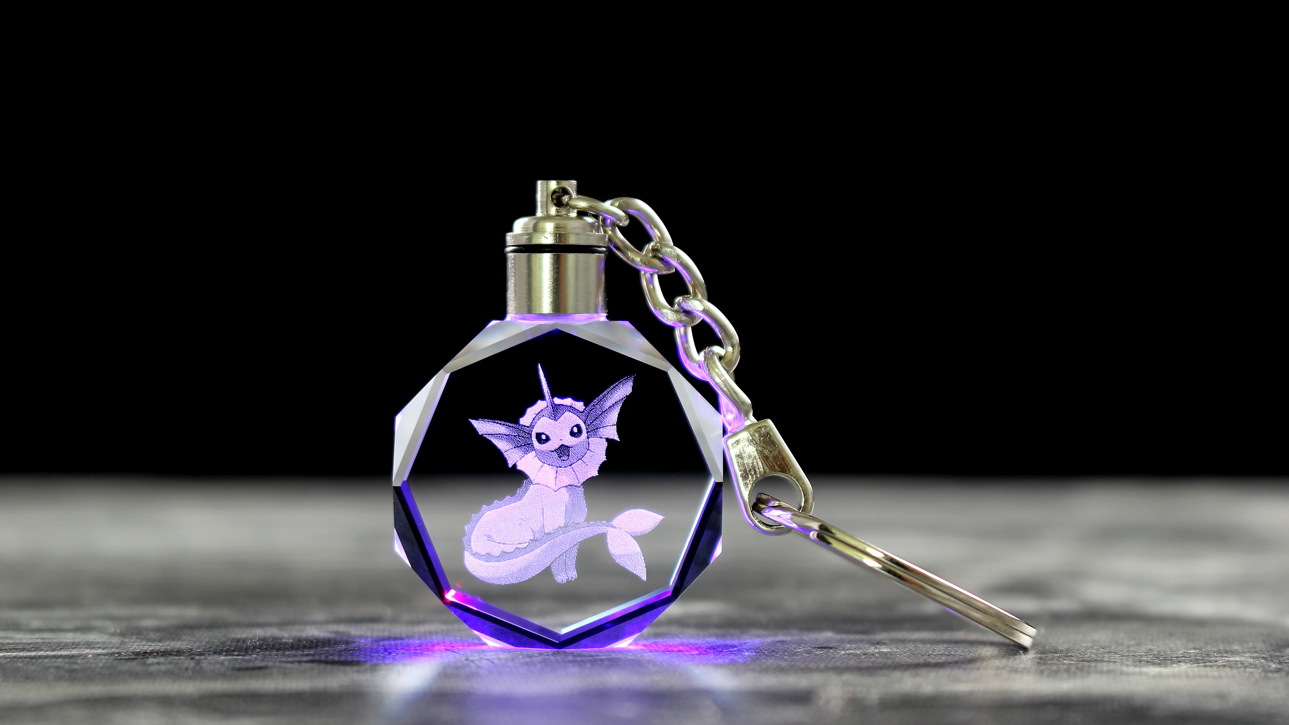 Octagon Crystal Keychain