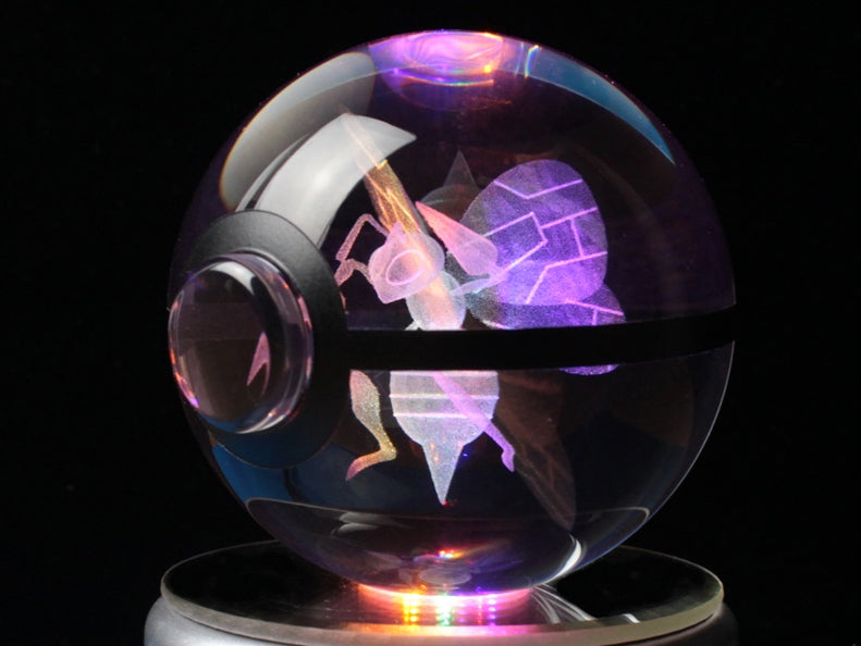 Beedrill Large Crystal Pokeball