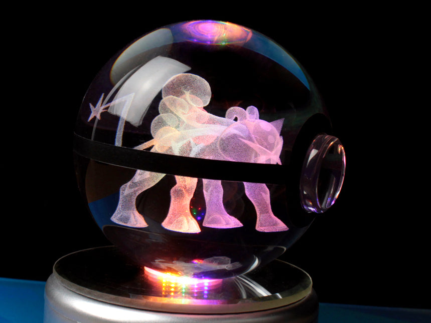 Raikou Large Crystal Pokeball