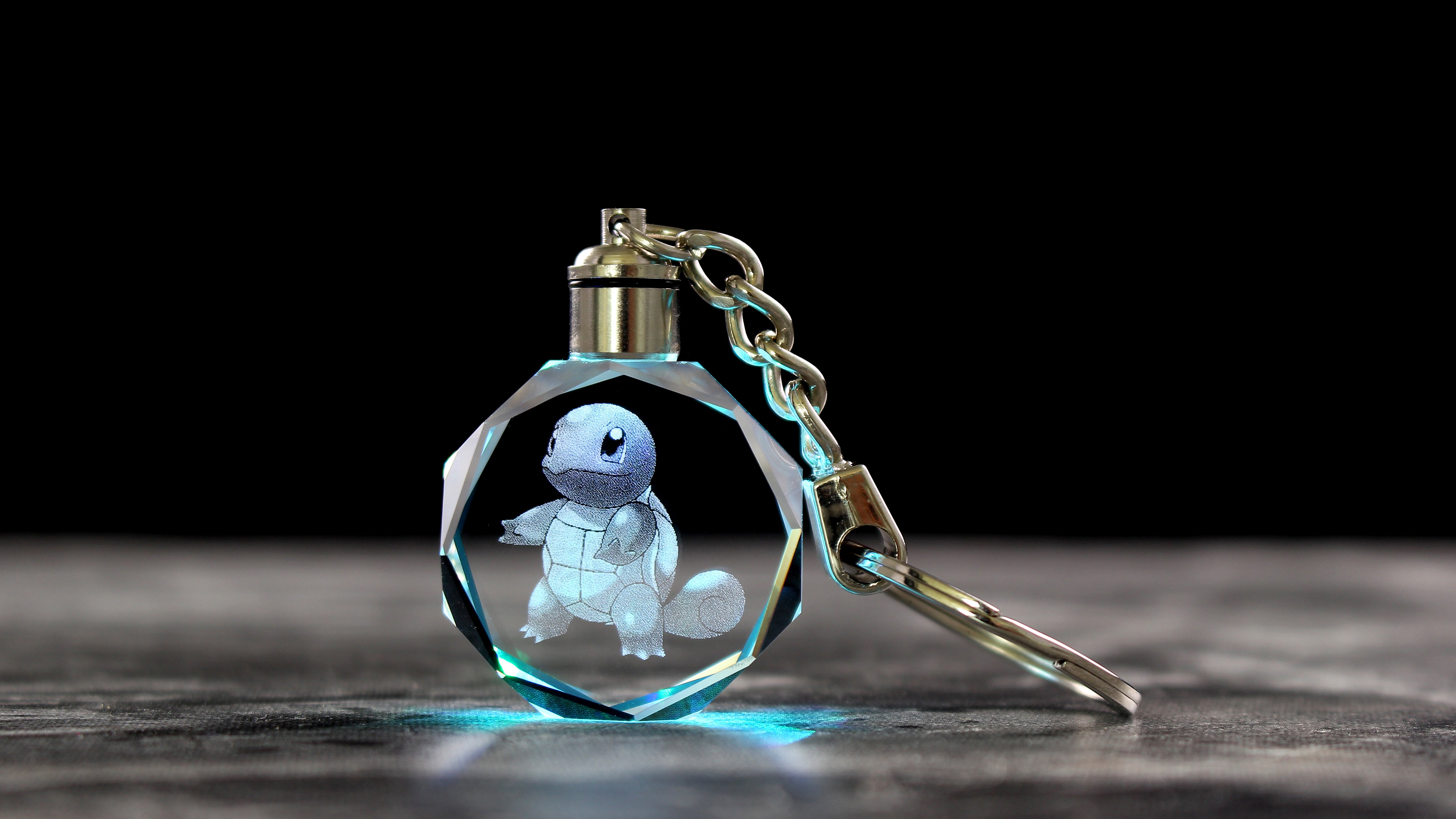 Octagon Crystal Keychain